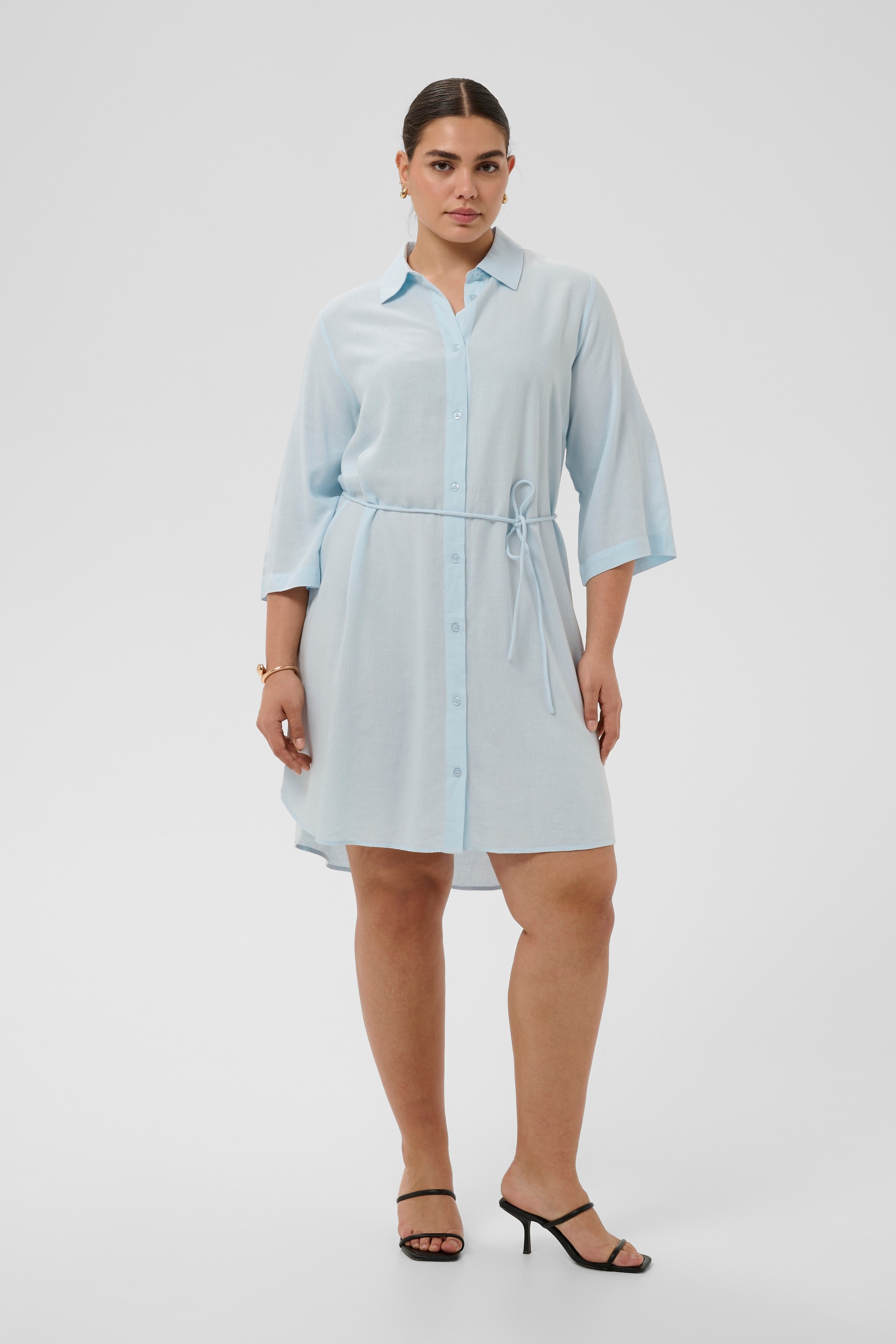 KAFFE Curve Midikleid »Damen Kleid KCmille«