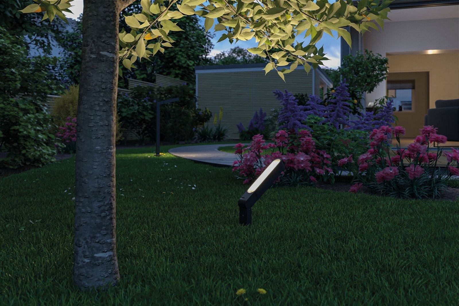 Paulmann LED Gartenstrahler »Plug & Shine Ito Einzelspot Vertikale Ausrichtung 3000K 6W Anthrazit«, 1 flammig, IP65