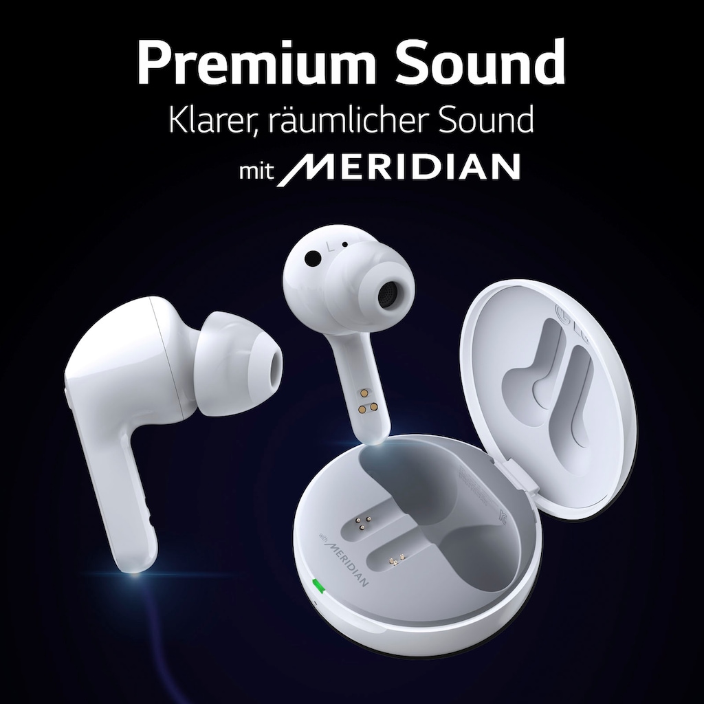LG In-Ear-Kopfhörer »TONE Free FN7«, Bluetooth, Active Noise Cancelling (ANC)-True Wireless, MERIDIAN-Sound
