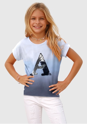 Arizona T-Shirt, mit Wendepaillenten Applikation kaufen