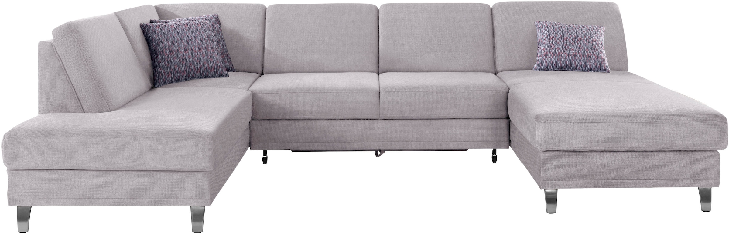 sit&more Wohnlandschaft »Clio U-Form«, wahlweise mit Bettfunktion und Bettkasten, inklusive Federkern