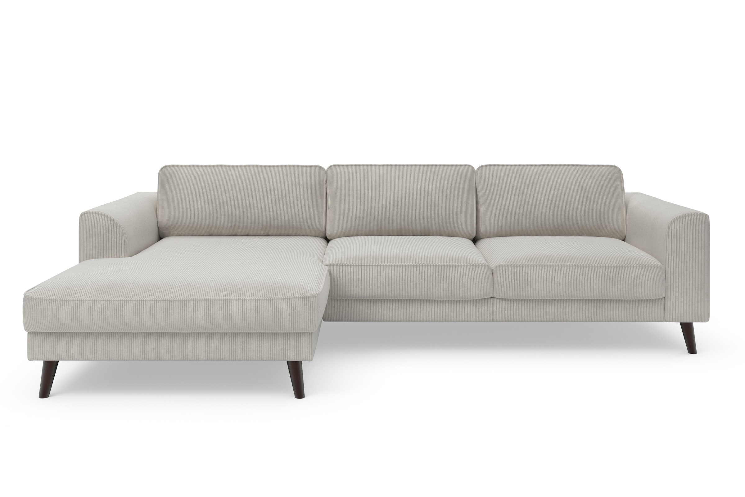 TRENDMANUFAKTUR Ecksofa »Lumber Jack, elegantes Designsofa, zeitlos modern, hoher Sitzkomfort«, wahlweise mit Bettfunktion u. Bettkasten, L-Form