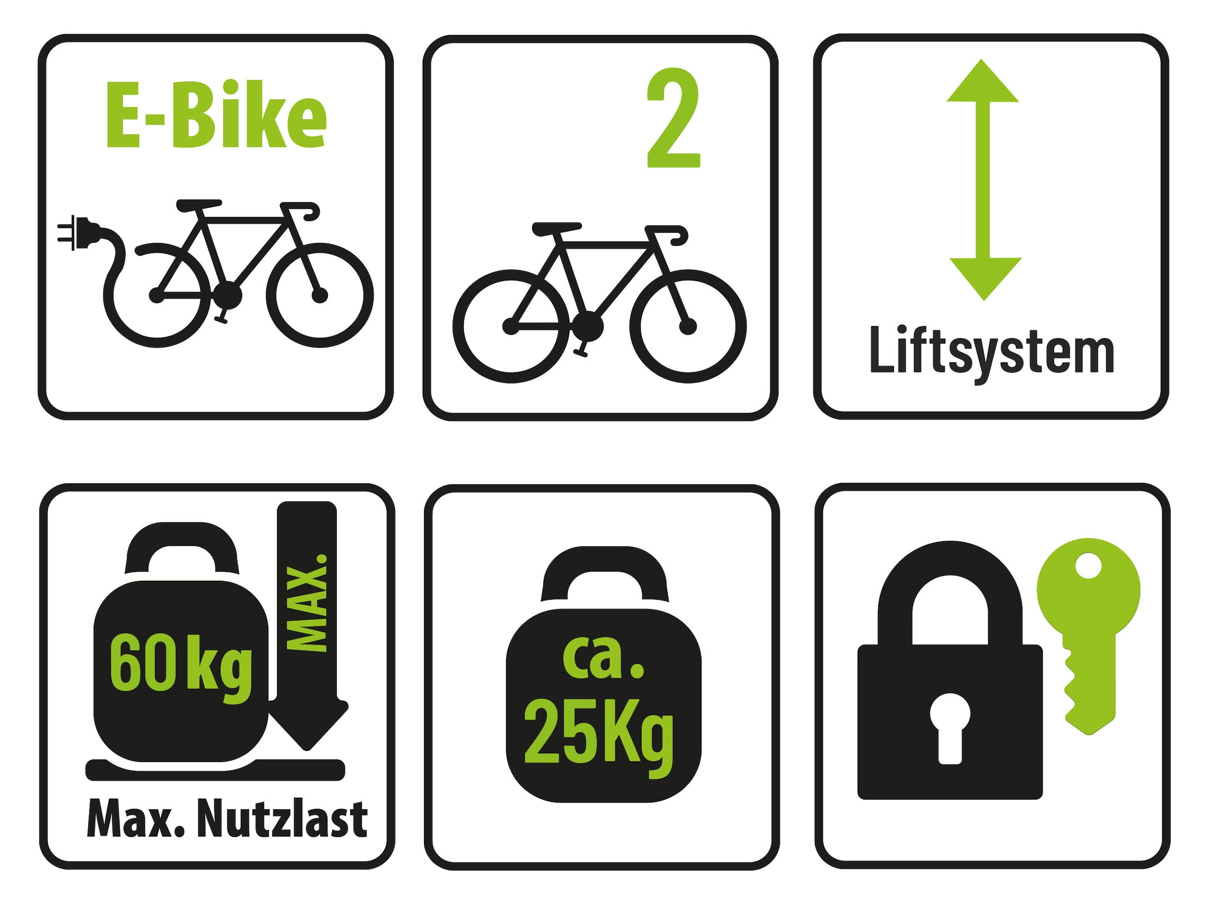 EUFAB Kupplungsfahrradträger »Fahrradträger BIKE LIFT für 2 Fahrräder« benötigt Dauerplus auf Pin 9