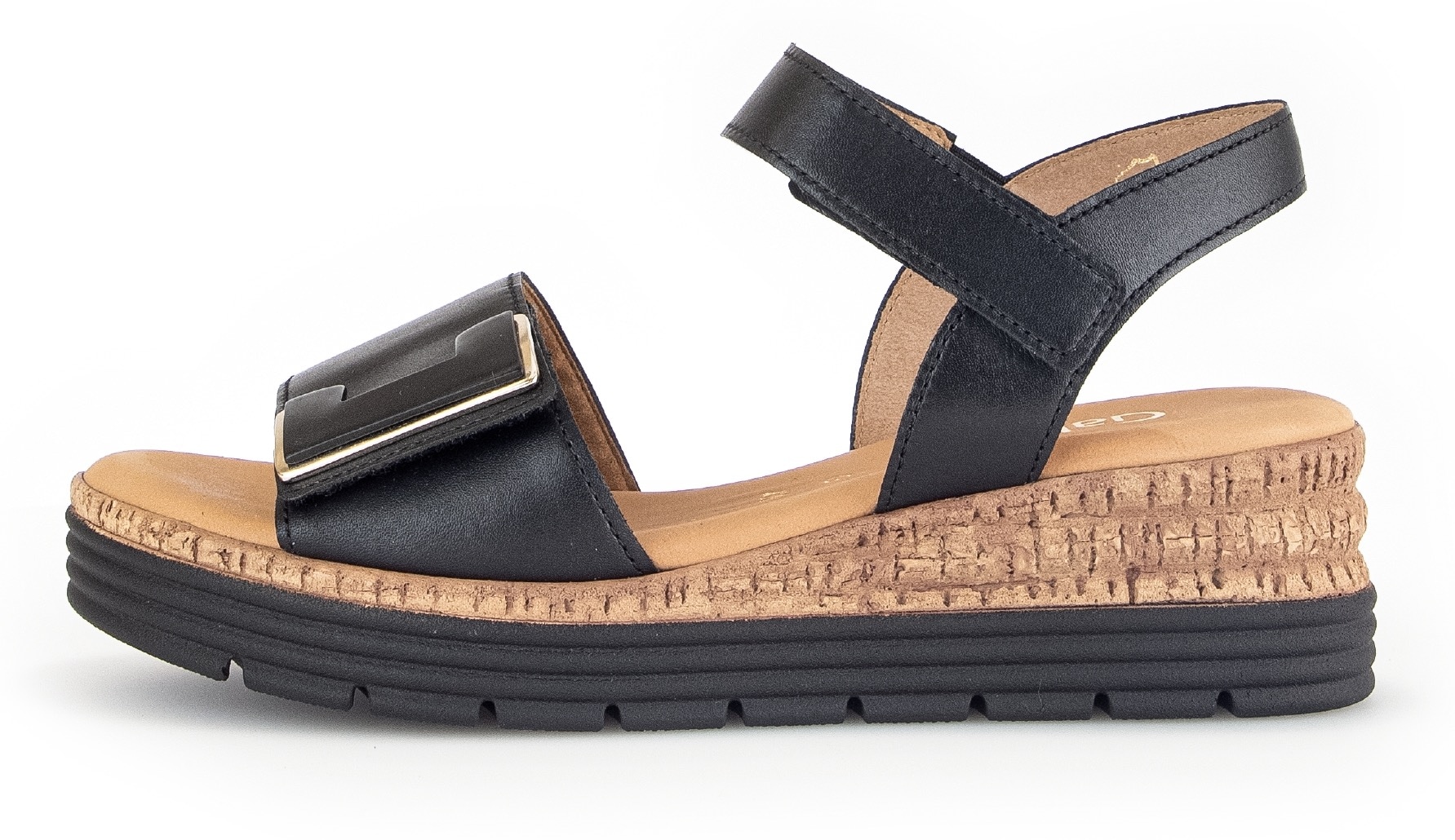 Gabor Sandalette »GENUA«, Keilabsatz, Sommerschuh, Sandale mit Klettverschlüssen, Weite G