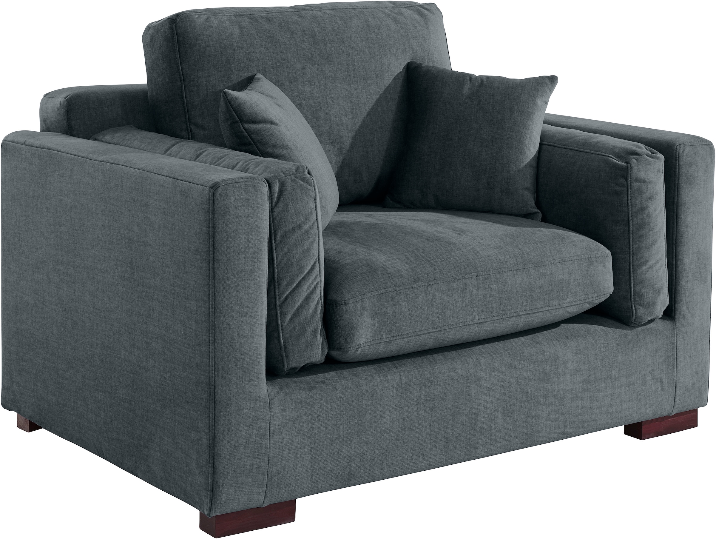 Home affaire Loveseat »Fresh Pond Sessel«, weicher Sitzkomfort, incl. Zierkissen, B/T/H: 140/96/95 cm