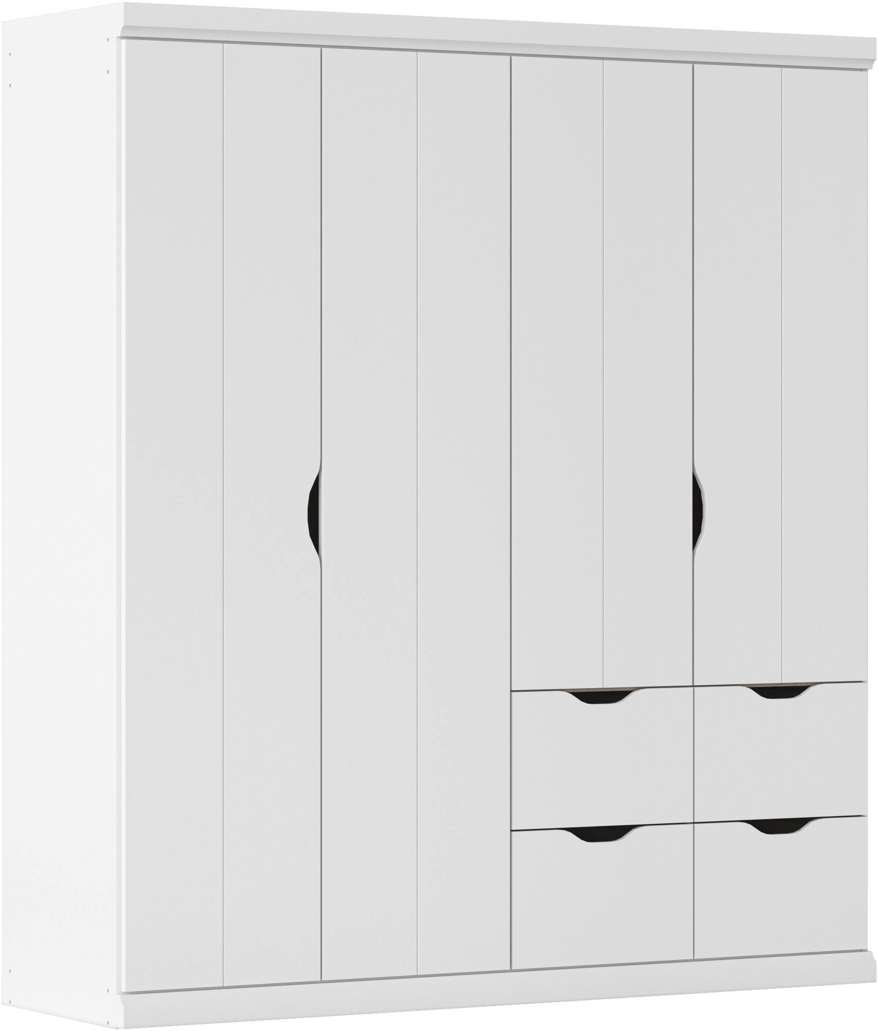 rauch Kleiderschrank »Drehtürenschrank Schrank Garderobe Wäscheschrank Schlafzimmer MARLENE«, (in 3 verschiedenen Ausstattungen BASIC/CLASSIC/PREMIUM), in 3 Breiten 91/136/181 cm im Landhaus-Stil MADE IN GERMANY