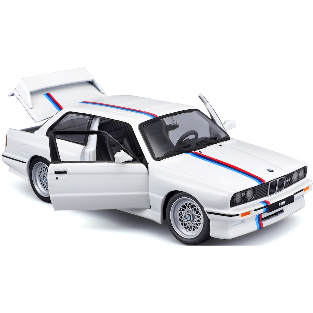 Bburago Sammlerauto »BMW M3 (E30) 88, weiß«, 1:24