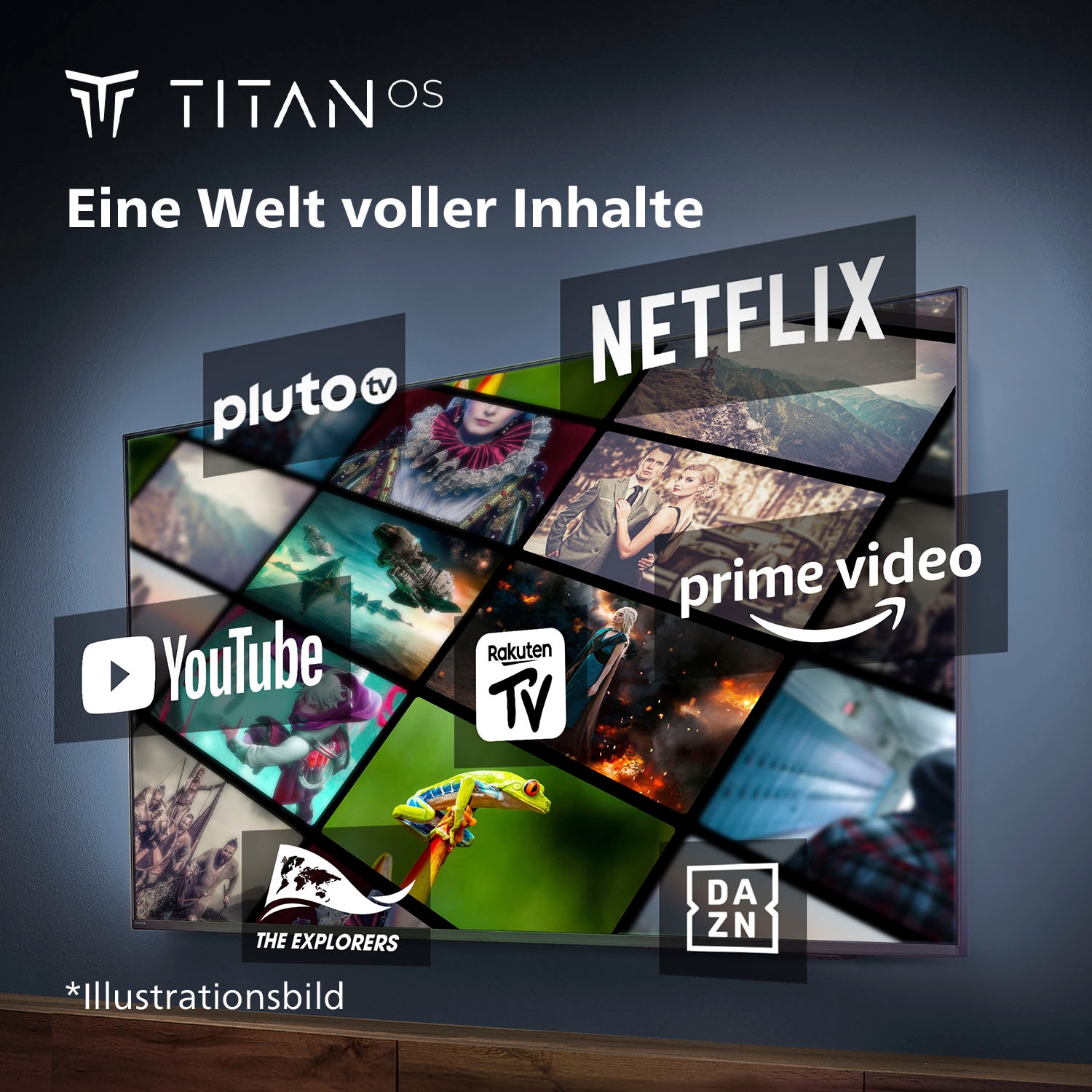Philips LED-Fernseher »43PUS7609/12«, 4K Ultra HD, Smart-TV