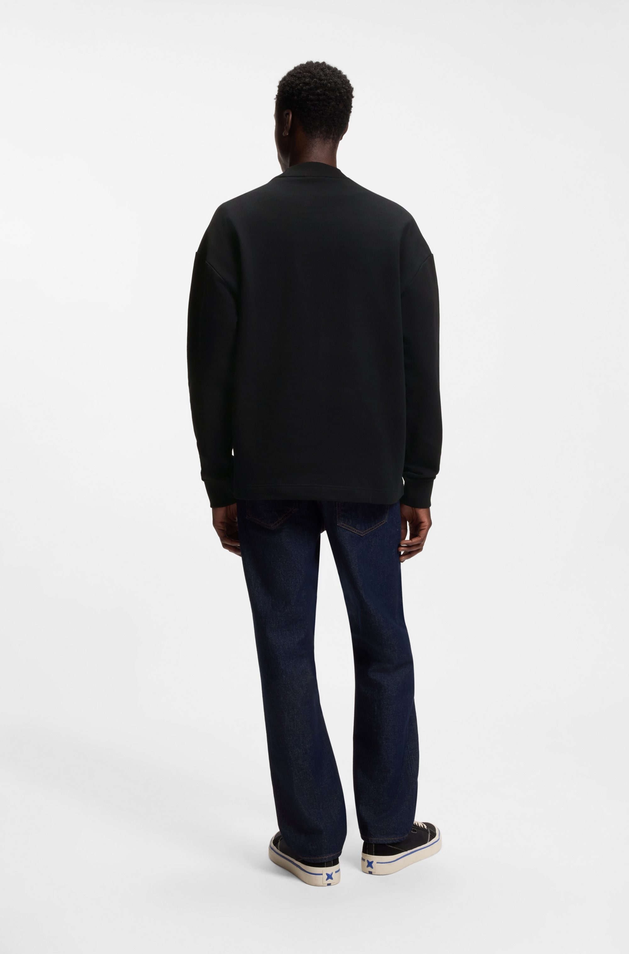 HUGO Blue Sweatshirt »Nedro«, Rundhalsausschnitt, Regular Fit,  Logo-Patch
