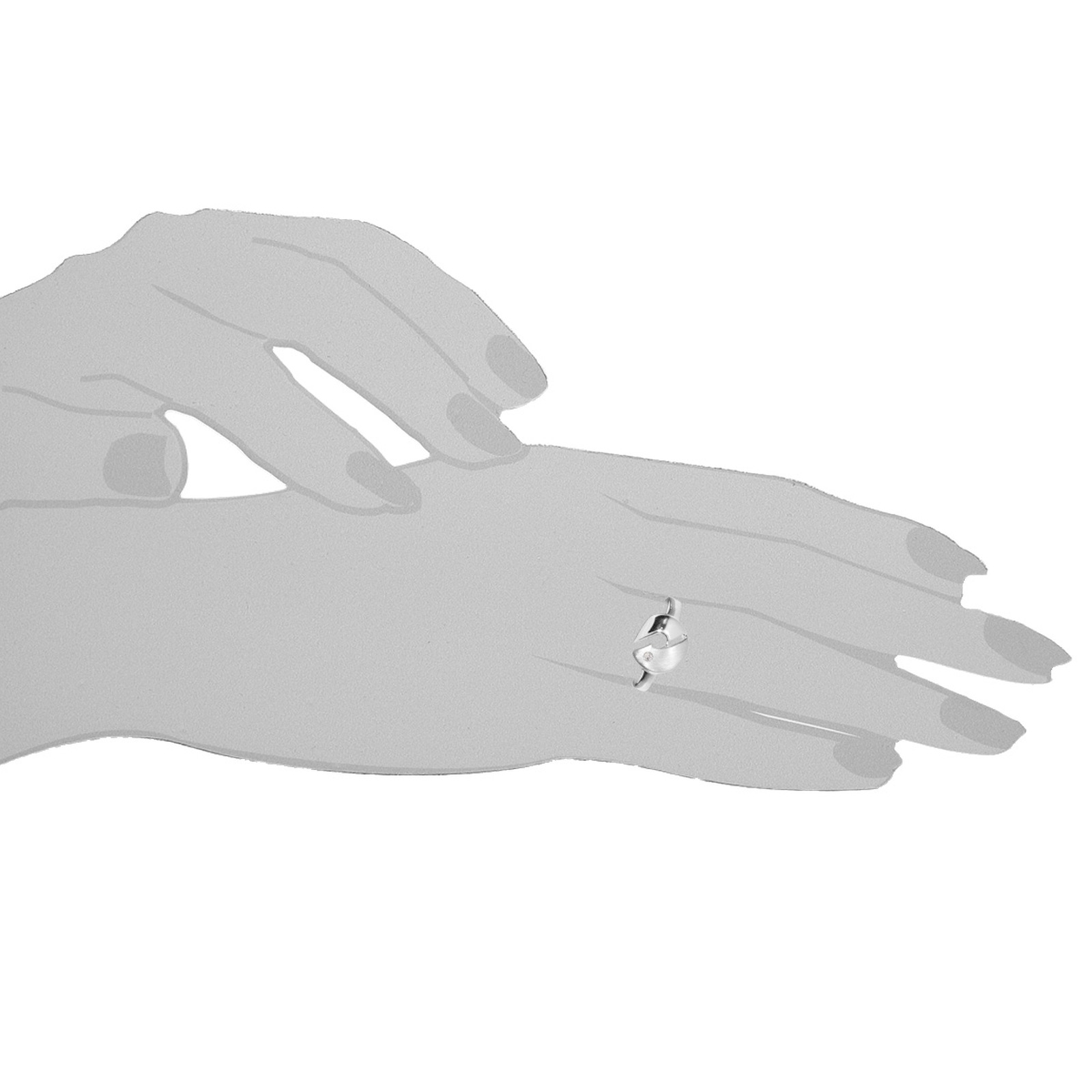 OSTSEE-SCHMUCK Fingerring »- Rica - Silber 925/000 - Brillant«