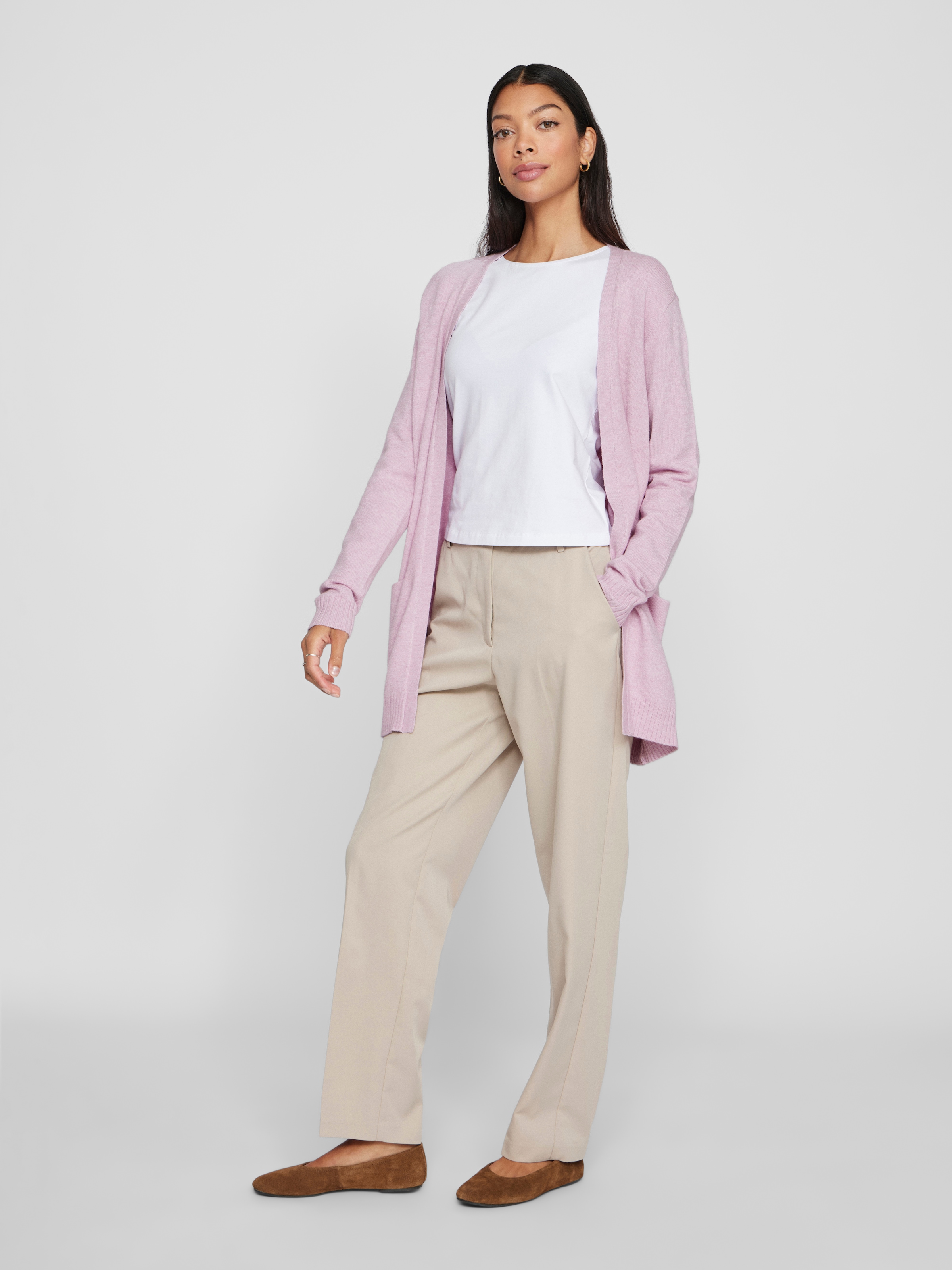 Vila Strickjacke »VIRIL OPEN L/S KNIT CARDIGAN - NOOS«