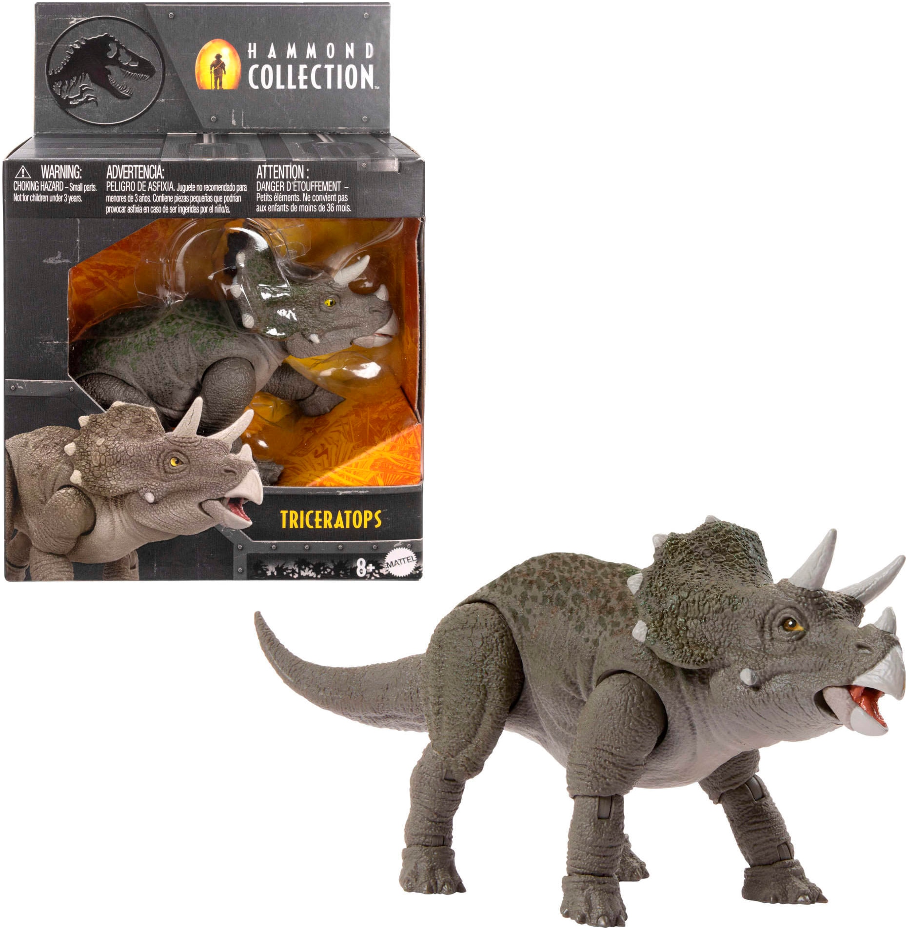 Mattel® Actionfigur »Jurassic World Hammond Collection Junge Triceratops Dinosaurier«