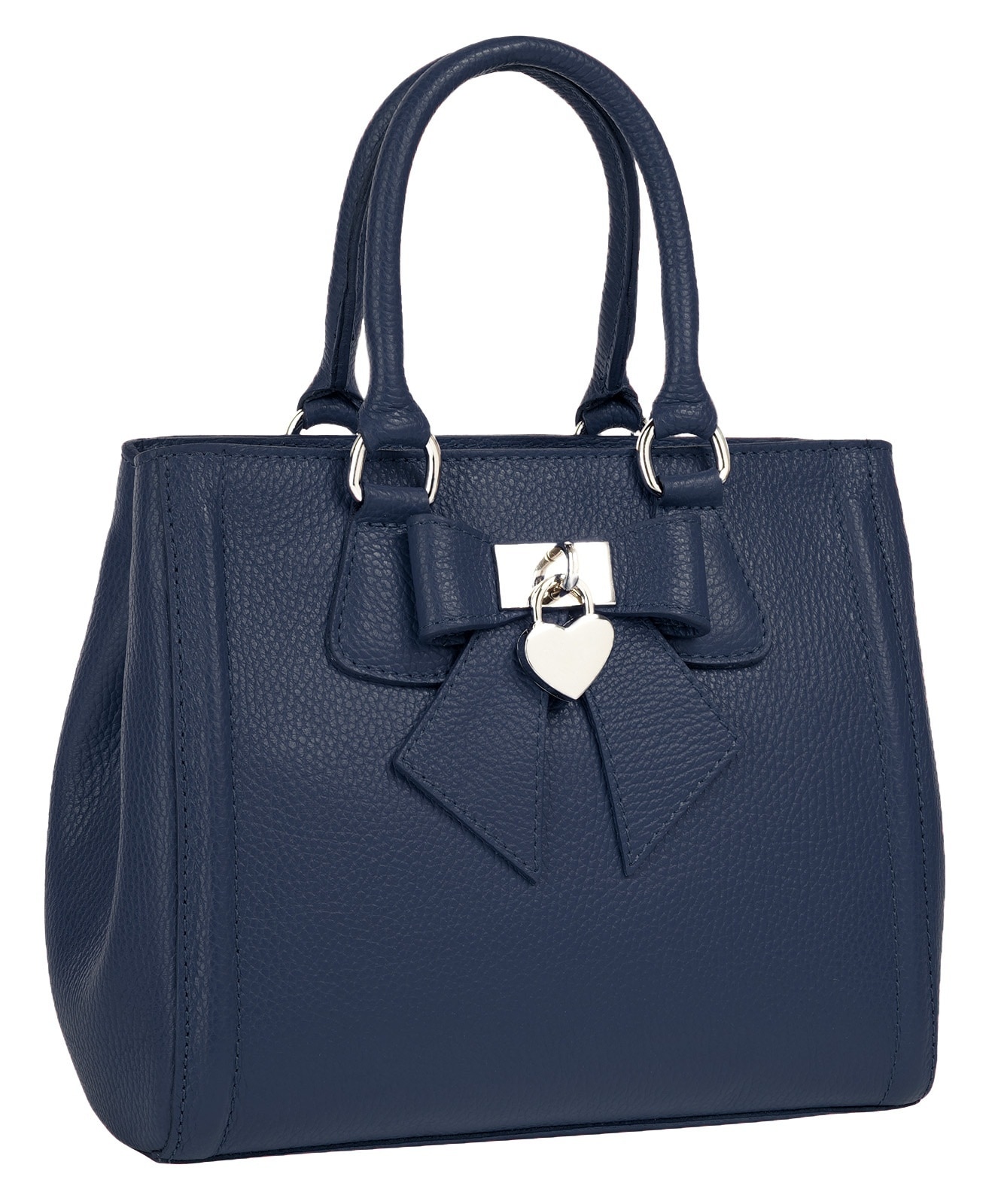 Cluty Henkeltasche »CLUTY Damen SOLCUORE echt Leder, Made in Italy« echt Leder, Made in Italy