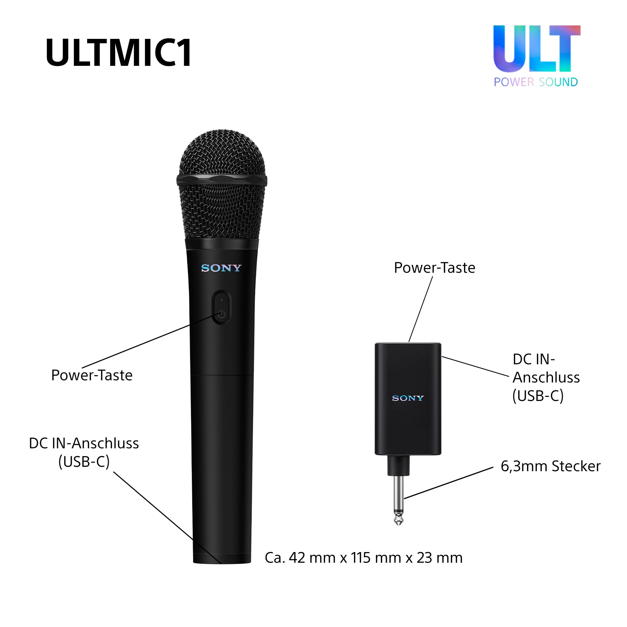 Sony Party-Lautsprecher »ULT Tower 9AC + ULT MIC1«, (Set)