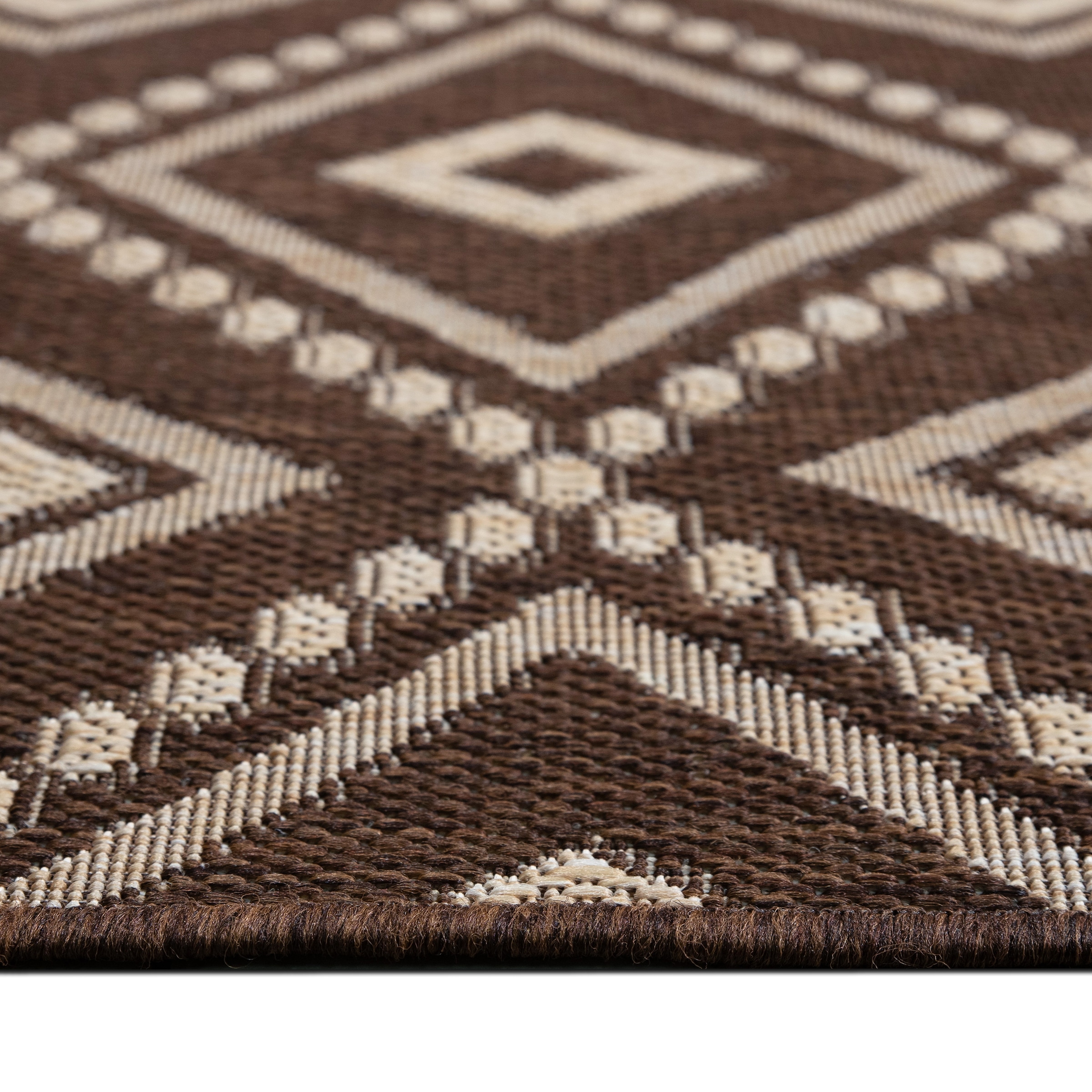 my home Teppich »Toronto auch als Läufer erhältlich«, rechteckig, 3 mm Höhe, In- und Outdoor geeignet, Sisal-Optik, Wetterfest & UV-beständig, Boho