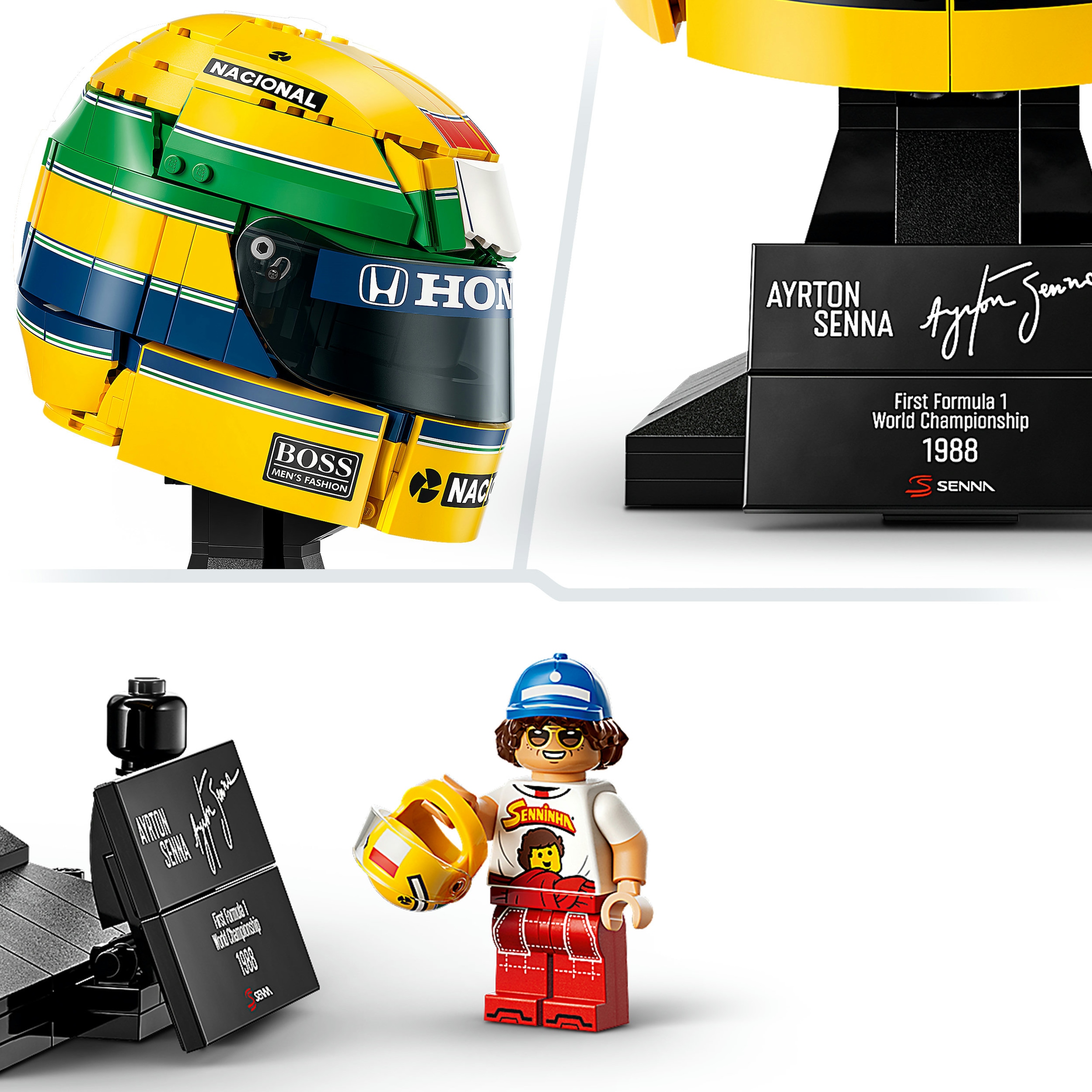 LEGO® Konstruktionsspielsteine »Ayrton Senna Helm (43024), LEGO Editions Formula 1« Made in Europe