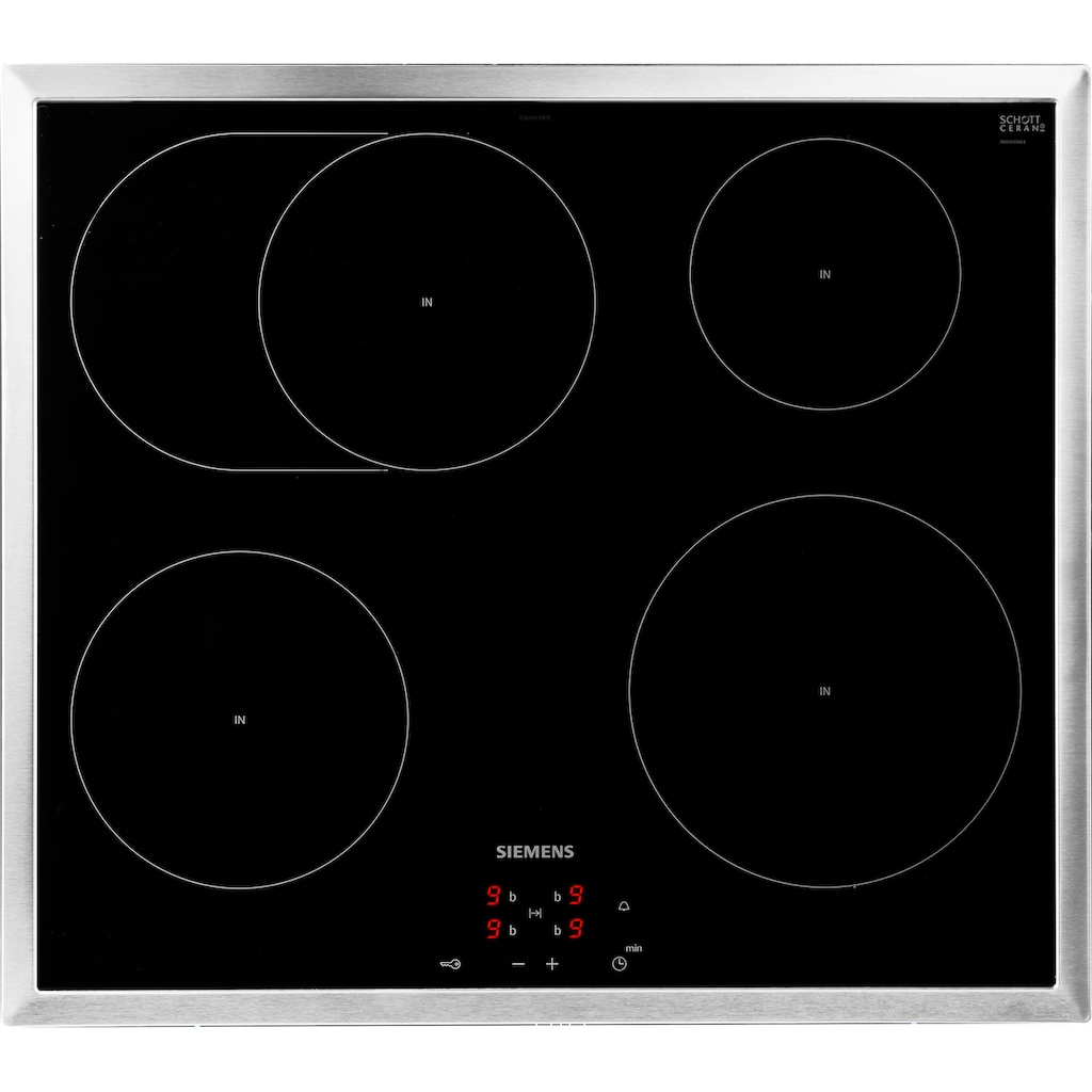 SIEMENS Induktions Herd-Set »PQ521IB00«, HE578BBS1, Pyrolyse-Selbstreinigung, (Set)