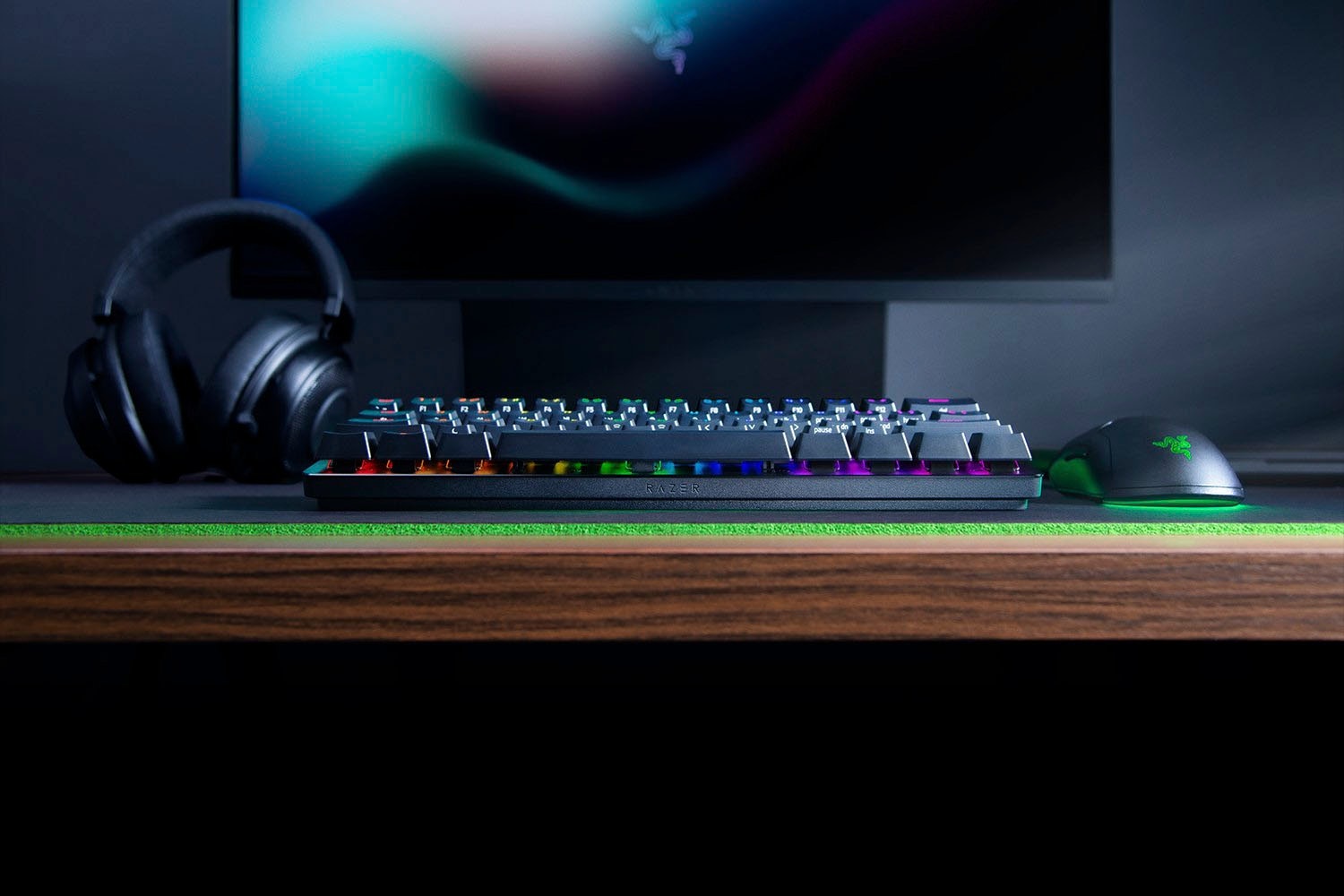 RAZER Gaming-Tastatur »Huntsman Mini - Clicky Optical Switch (Lila) - DE - Schwarz« (Funktionstasten)