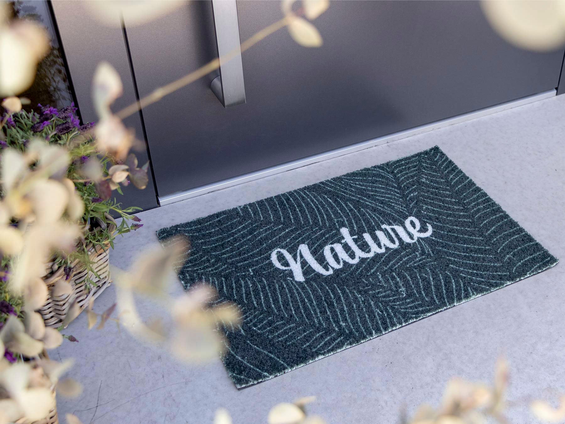 Primaflor-Ideen in Textil Fußmatte »Schmutzfangmatte COUNTRY, Nature«, rechteckig, 7 mm Höhe, Schmutzfangmatte, Kokos-Optik, mit Spruch, rutschhemmend, waschbar