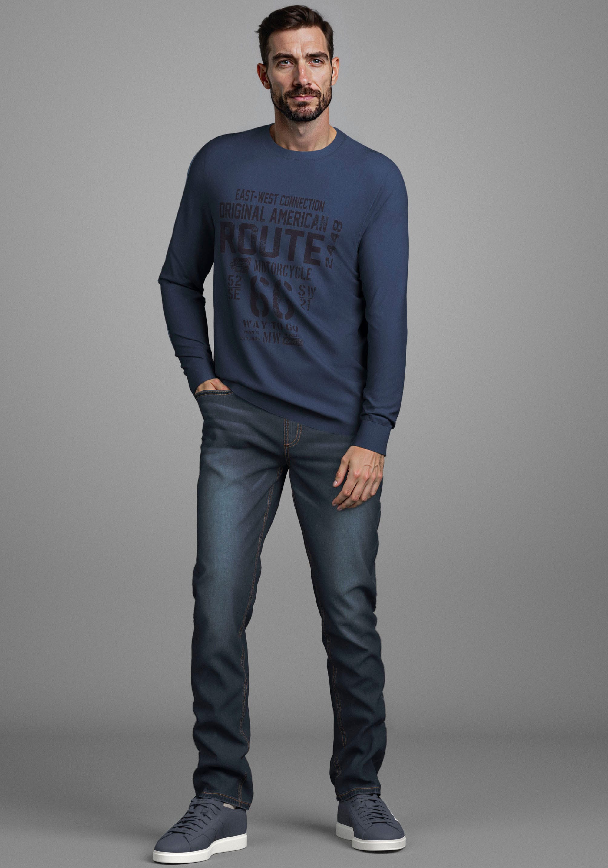 Bruno Banani Straight-Jeans »Hutch« gerade geschnittenes Bein, niedrige Leibhöhe, reguläre Passform