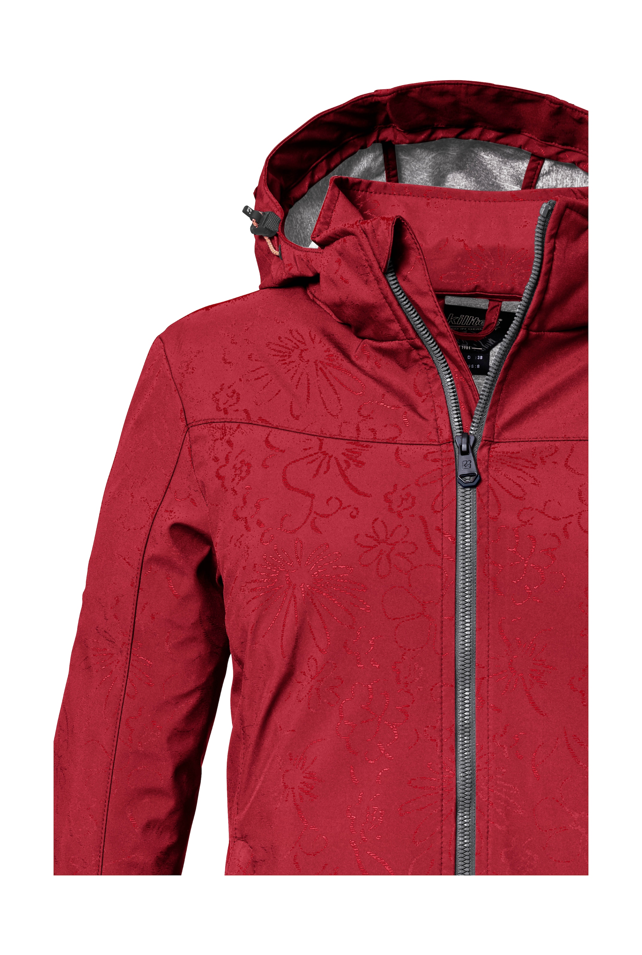 Killtec Softshelljacke »KOS 40 WMN SFTSHLL JCKT«, Wasserabweisende, atmungsaktive Damenjacke aus recyceltem Material