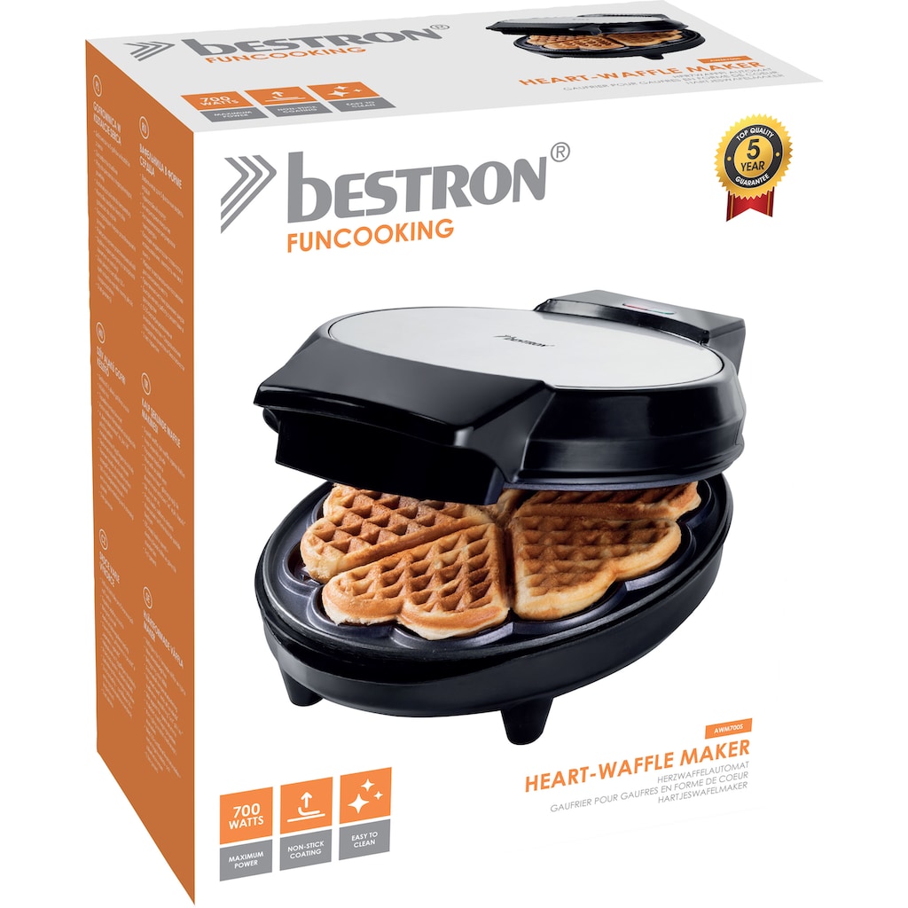 bestron Waffeleisen »AWM700S«, 700 W