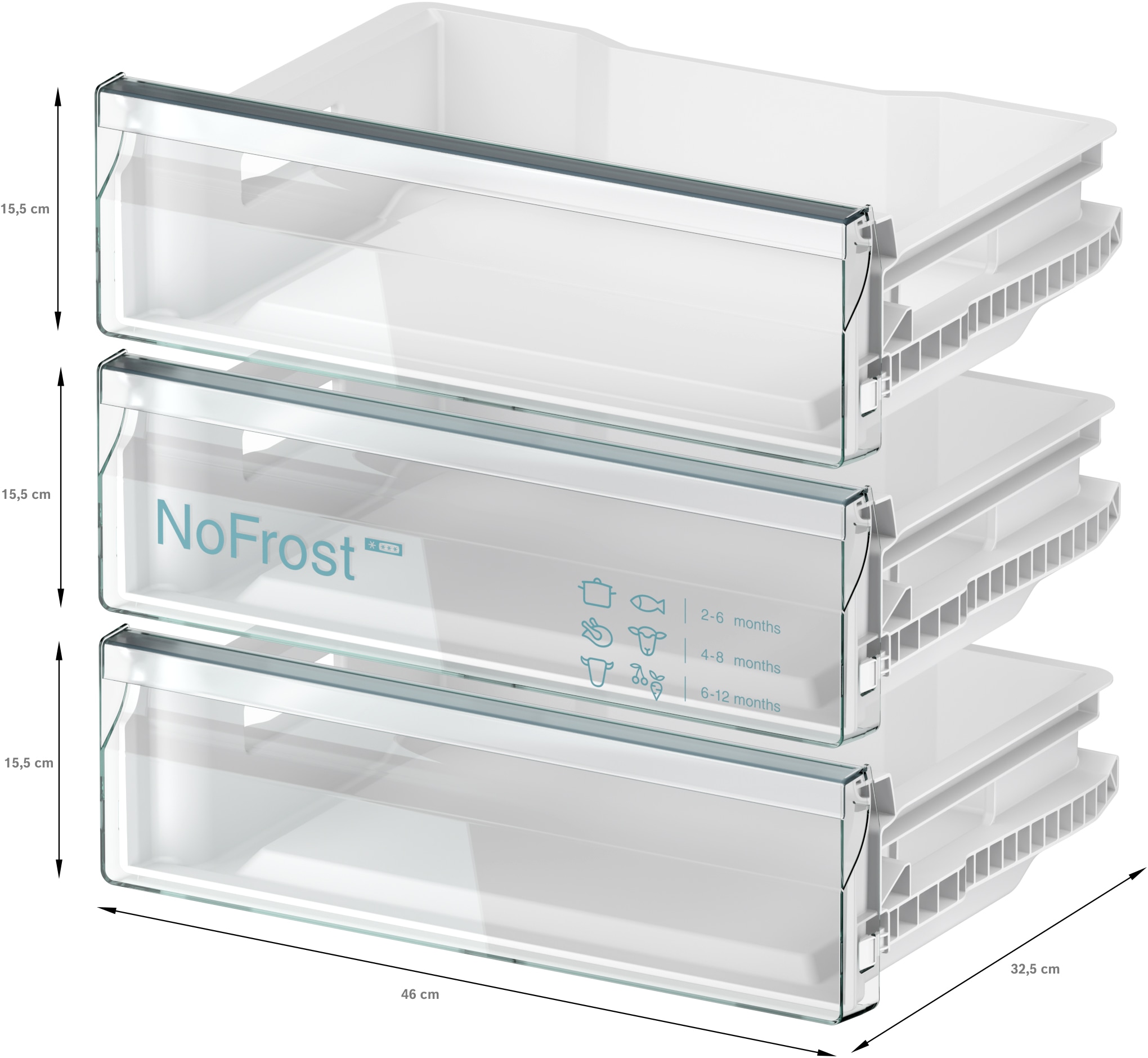 BOSCH Einbaugefrierschrank Serie 6 »GUN21ADE0«, 82 cm hoch, 59,8 cm breit