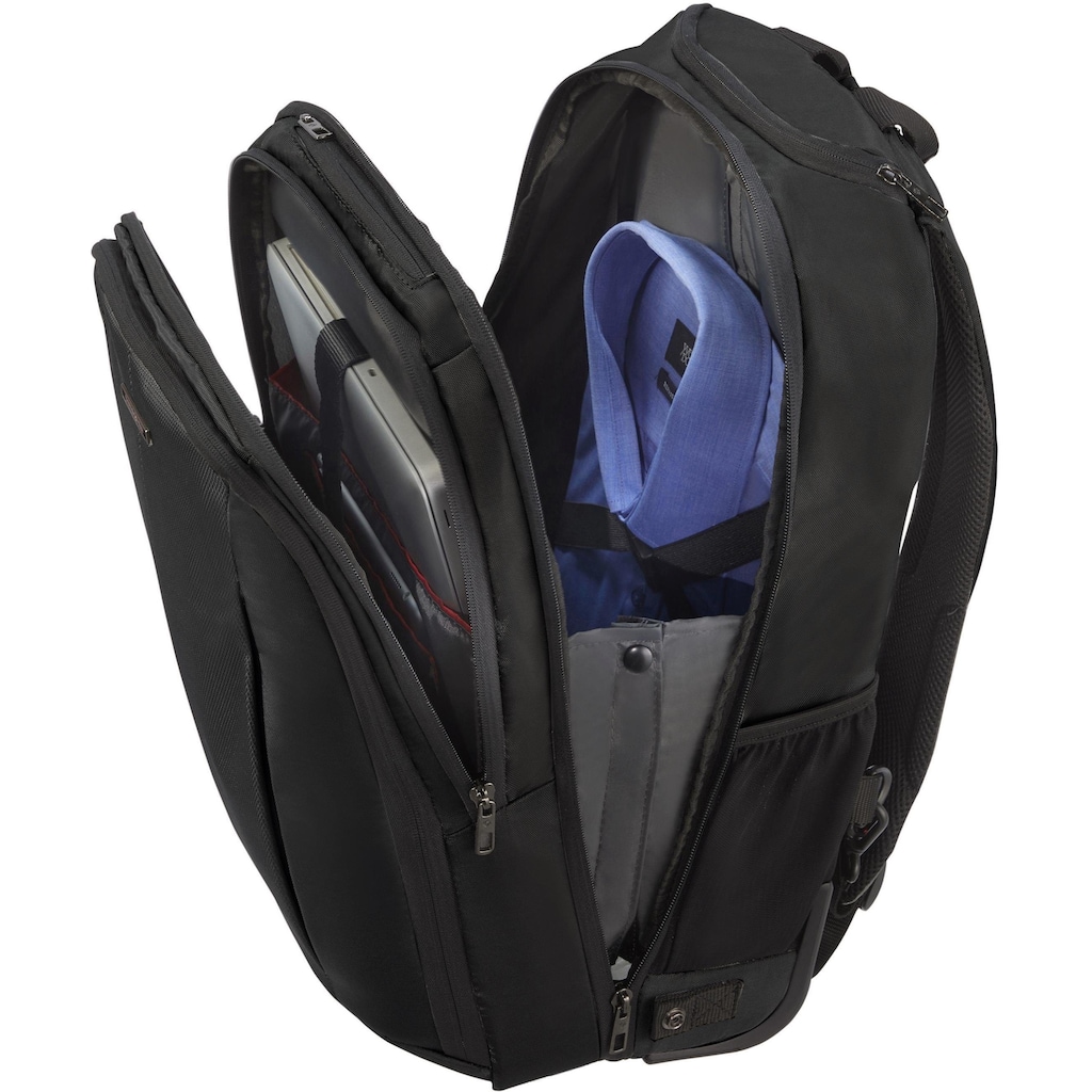 Samsonite Laptoprucksack »Guardit 2.0, black, mit 2 Rollen und Trolleyfunktion«