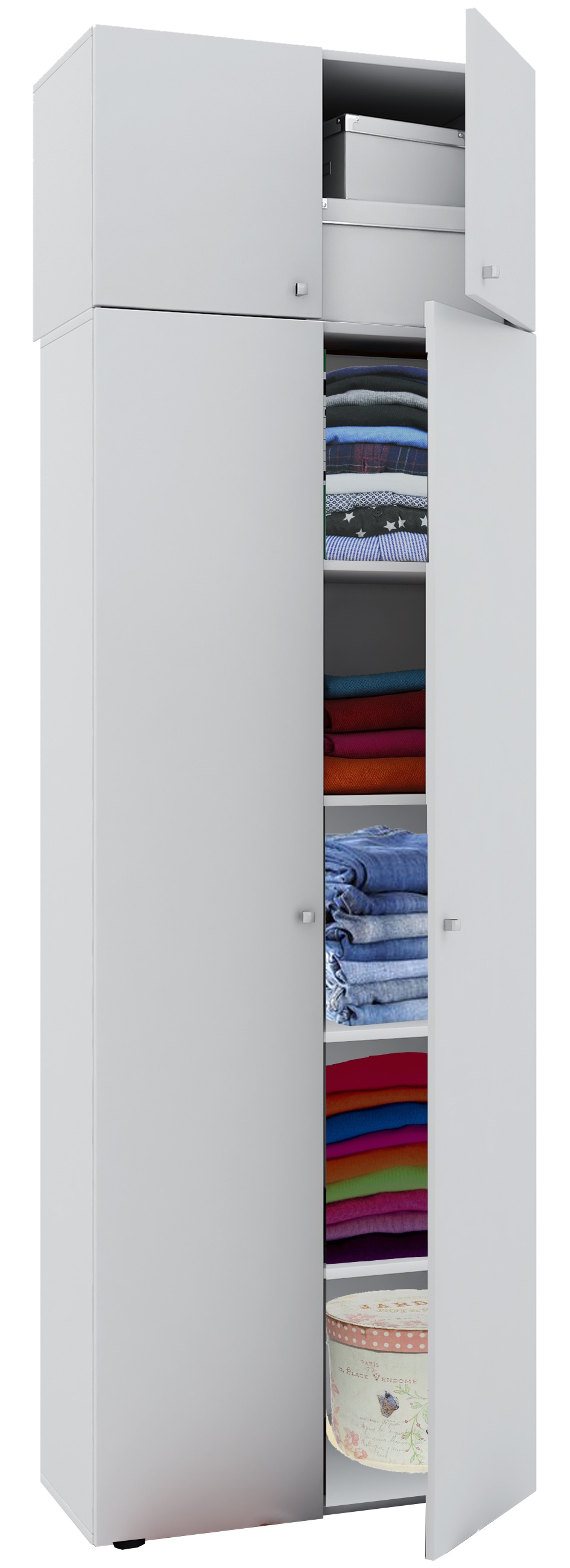 VCM Kleiderschrank »Kleiderschrank Jugendschrank Vandol Drehtüren SA« 1 Stk. tlg.