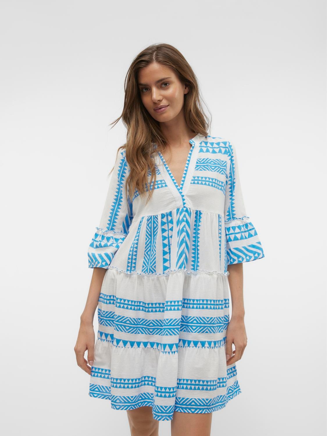 Vero Moda Tunikakleid »VMDICTHE 3/4 TUNIC EXP«, Sommerkleid, mit Volant