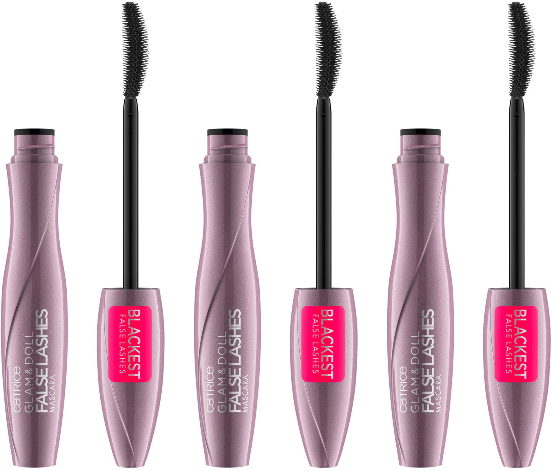 Mascara »Glam&Doll False Lashes Mascara«, (Packung, 3 tlg.)