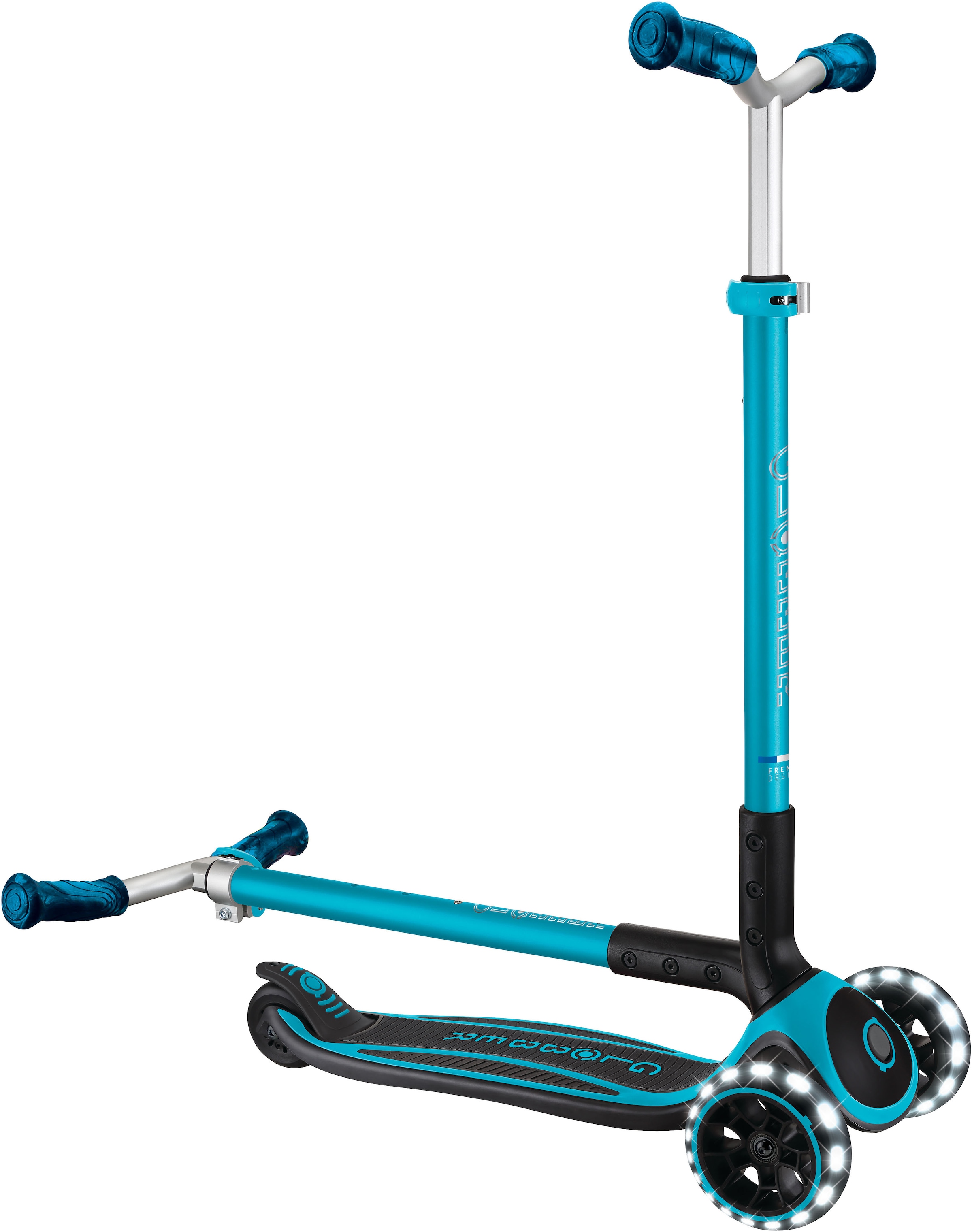 Globber Tretroller »ACE LIGHTS, mit Leuchtrollen«