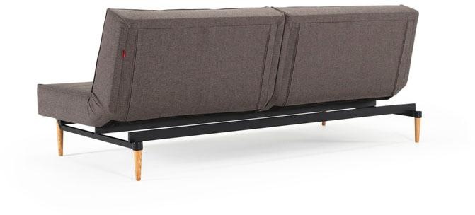INNOVATION LIVING ™ Schlafsofa »Splitback, Rückenlehnen einzeln verstellbar, komfortabel mit Federkern«, mit hellen Styletto Beinen, in skandinavischen Design