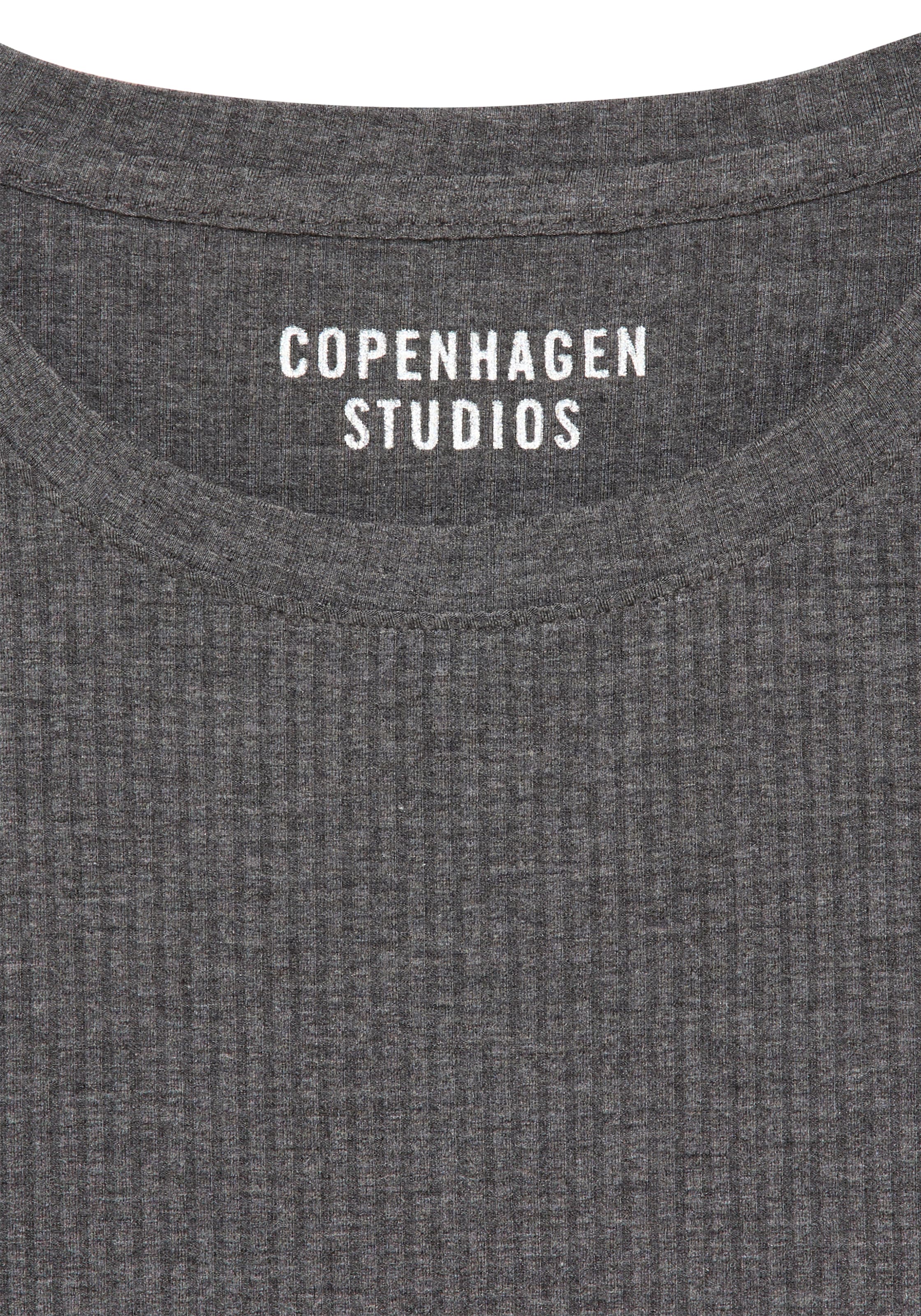 Copenhagen Studios Pyjamaoberteil aus elastischer Rippqualität