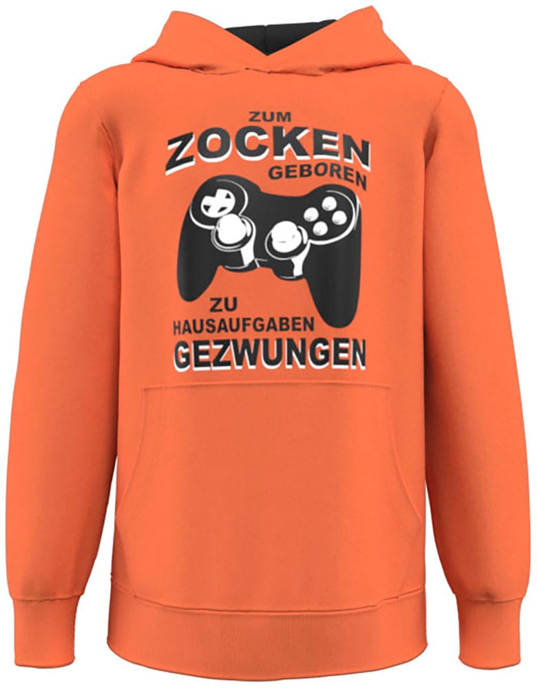 KIDSWORLD Kapuzensweatshirt »FÜR ZOCKER«, mit Gamer Spruch