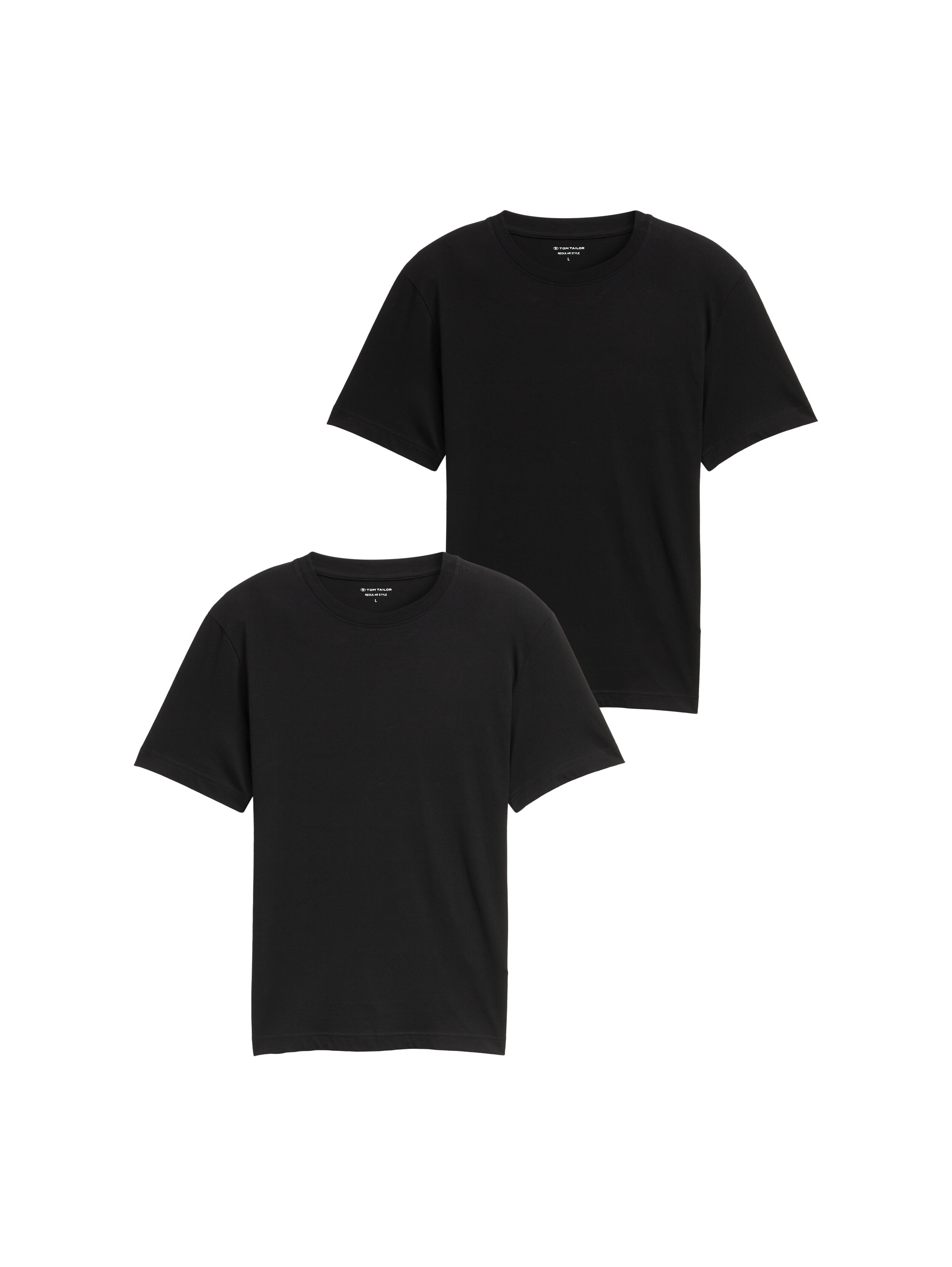 TOM TAILOR T-Shirt, (Packung, 2 tlg.), mit Logo Print