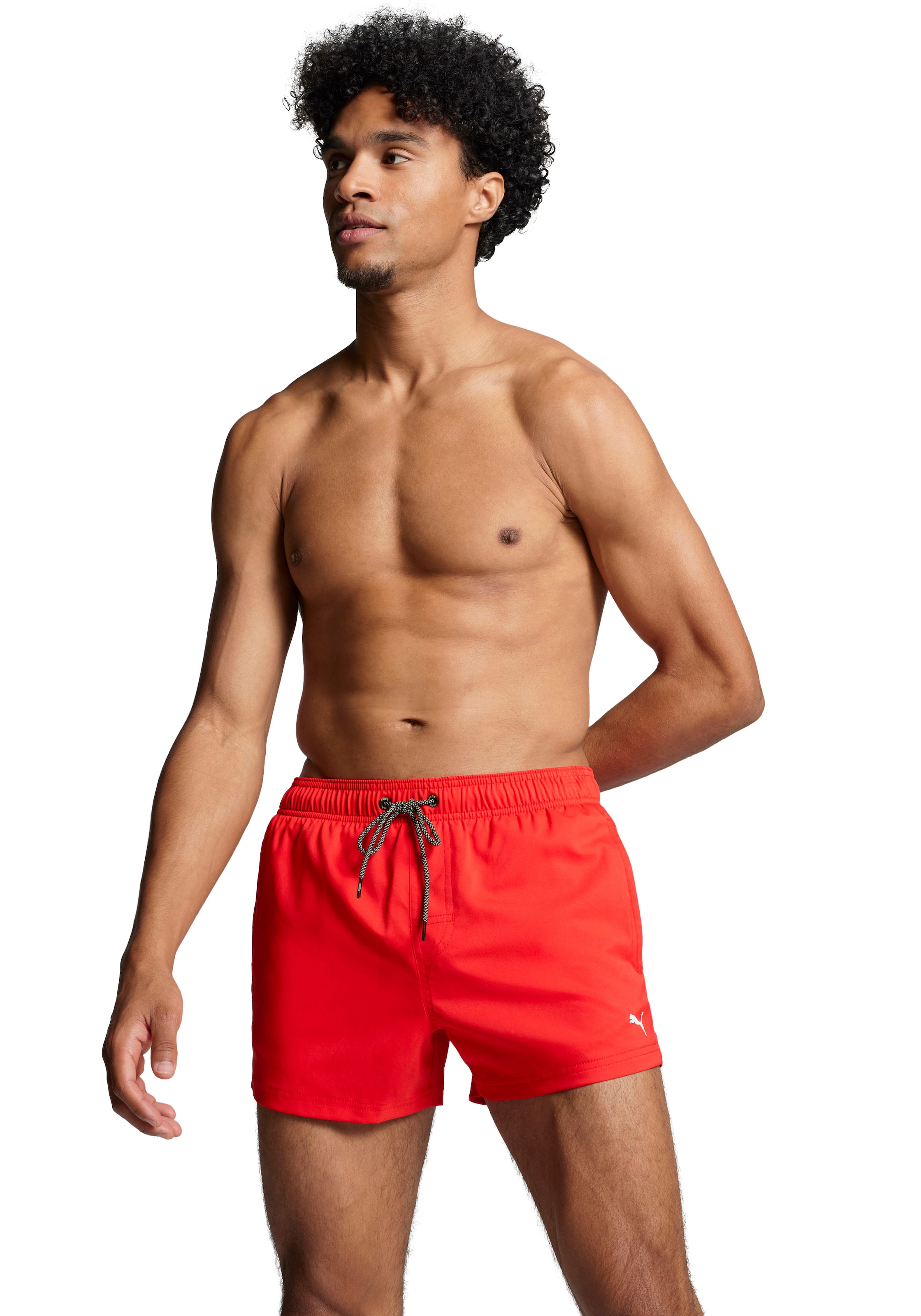 PUMA Badeshorts »PUMA SWIM MEN SHORT LENGTH SWIM SHORTS« mit seitlichen Eingriff-Taschen,   Gesäßtasche mit Klettverschluss