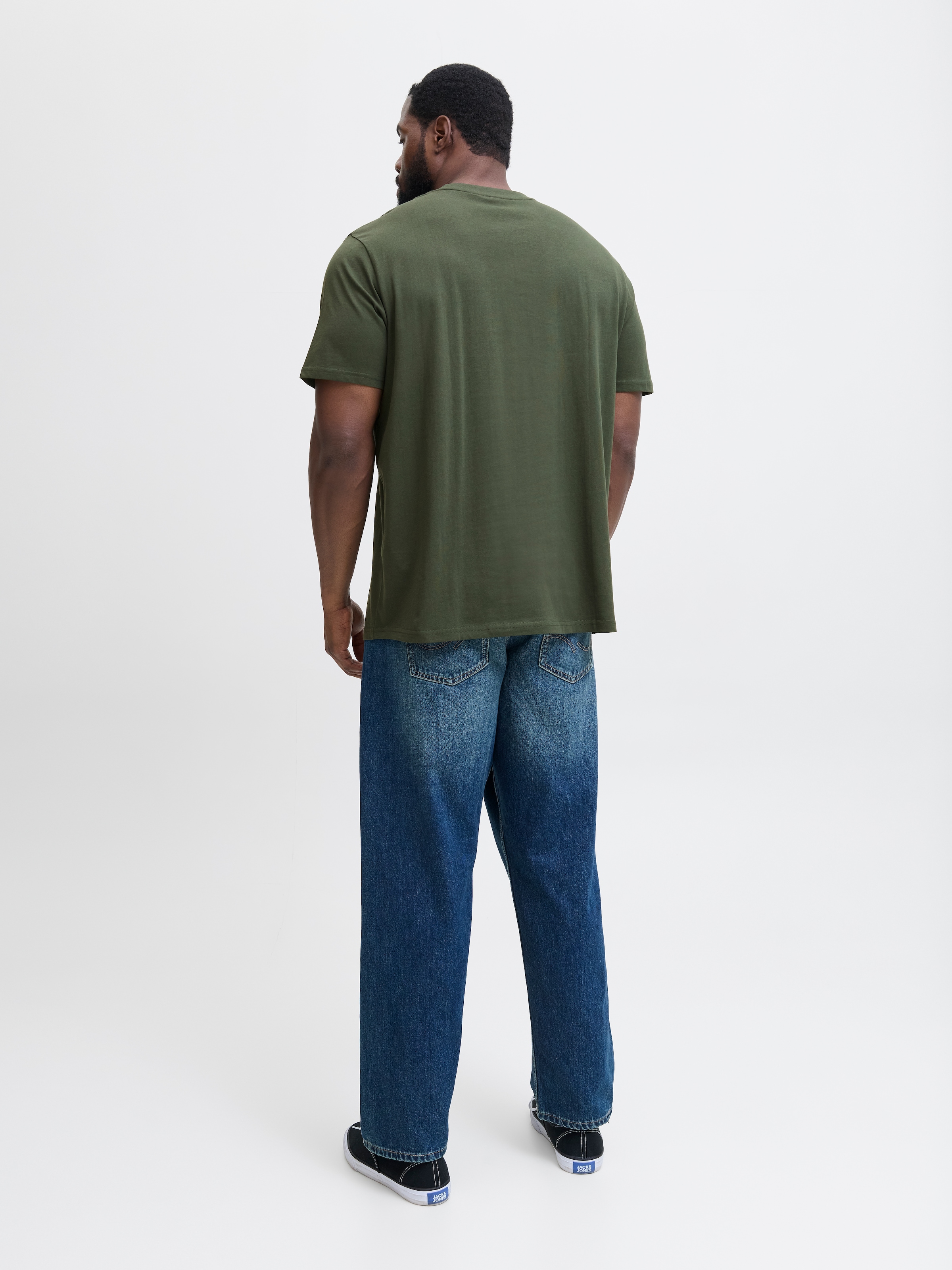 Jack & Jones PlusSize T-Shirt »JJESOHO TEE SS CREW NECK NOOS PLS«, mit Logobranding
