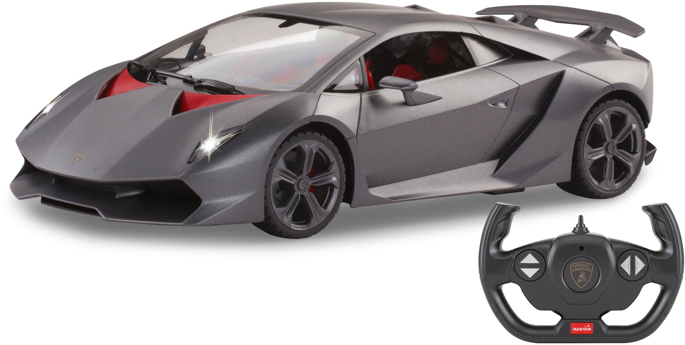 Jamara RC-Auto »Lamborghini Sesto Elemento, 1:14, grau, 2,4GHz«, mit Licht