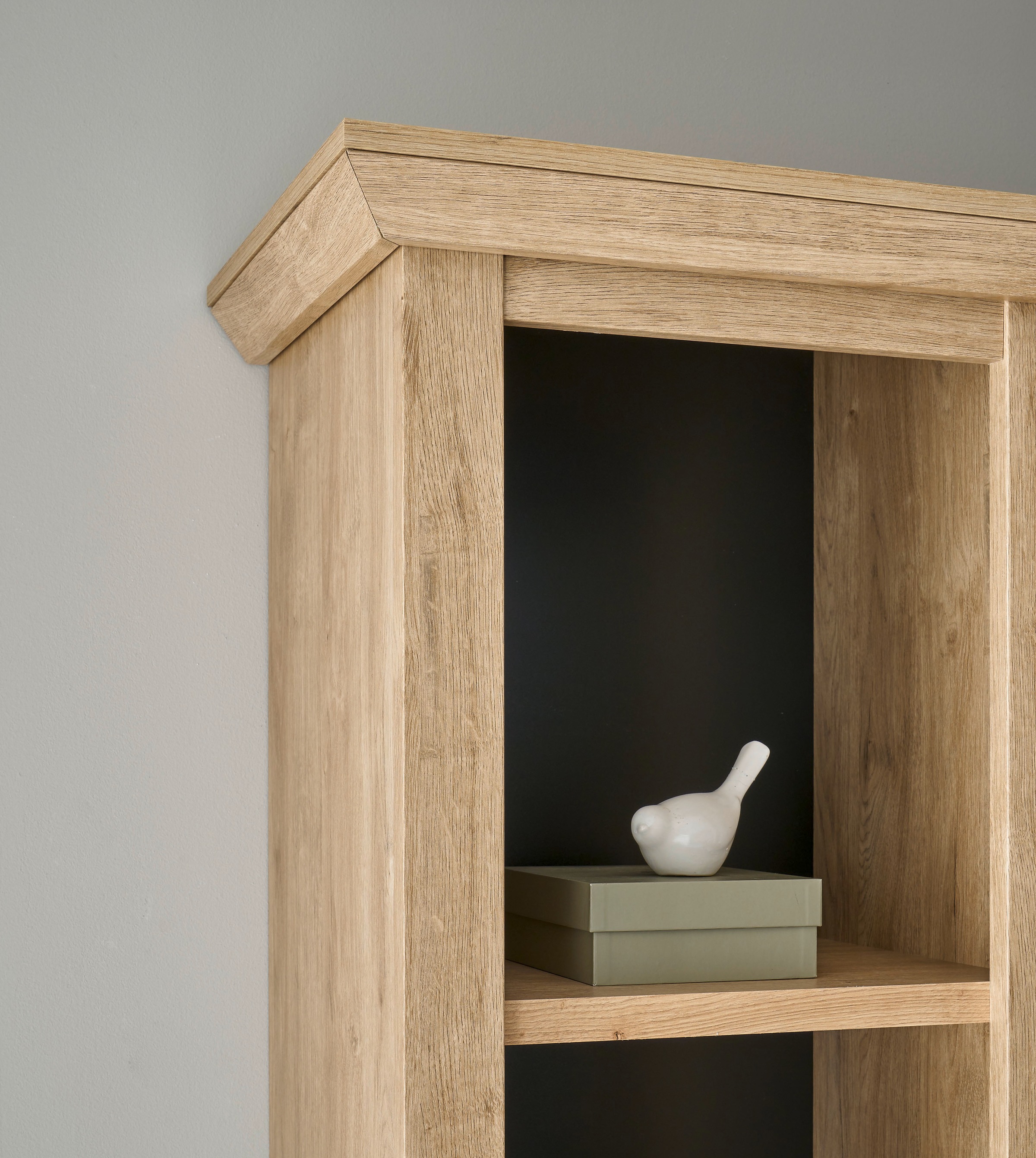 Home affaire Wohnwand »Cornwall, Anbauwand im Landhausstil, Wohnzimmer-Set, Eiche Dekor« Set, 4 Stk. tlg.