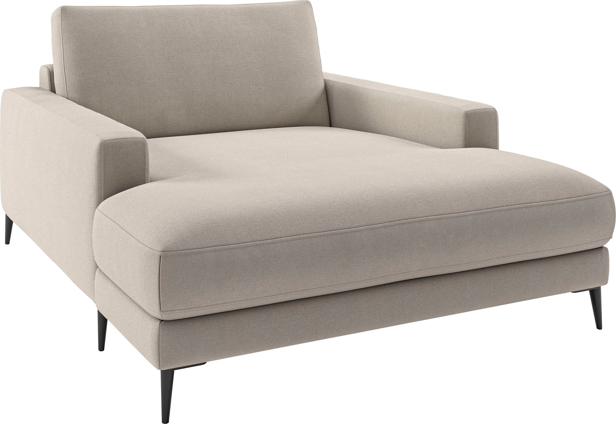 INOSIGN Chaiselongue »Downtown Loungemöbel zum Relaxen, B/T/H: 132/170/84 cm«, auch in Bouclé, Cord und Easy care - leicht mir Wasser zu reinigen