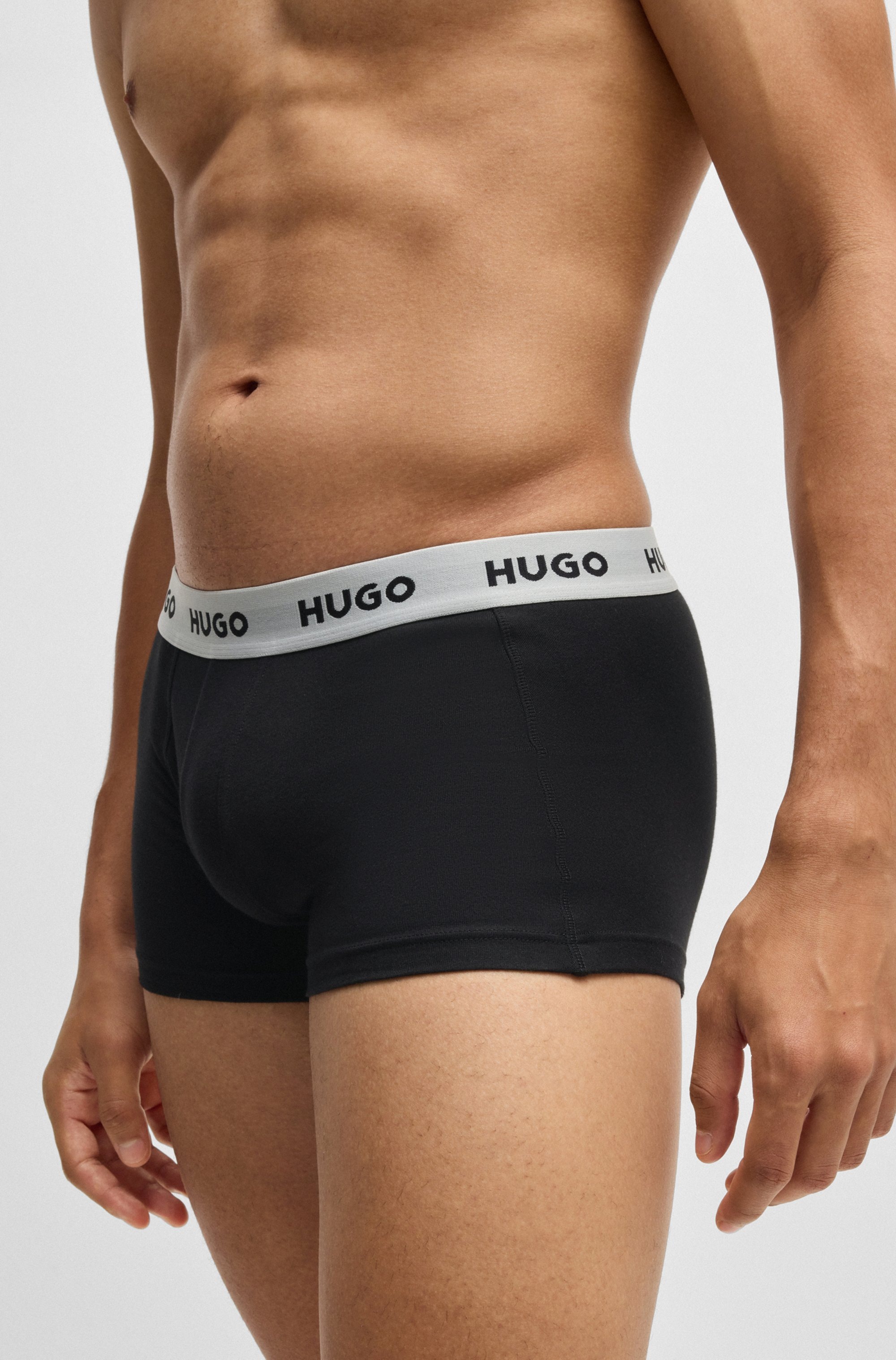 HUGO Underwear Trunk »TRUNK TRIPLET PACK«, (Packung, 3 St.), mit Logoschriftzug auf dem Bund