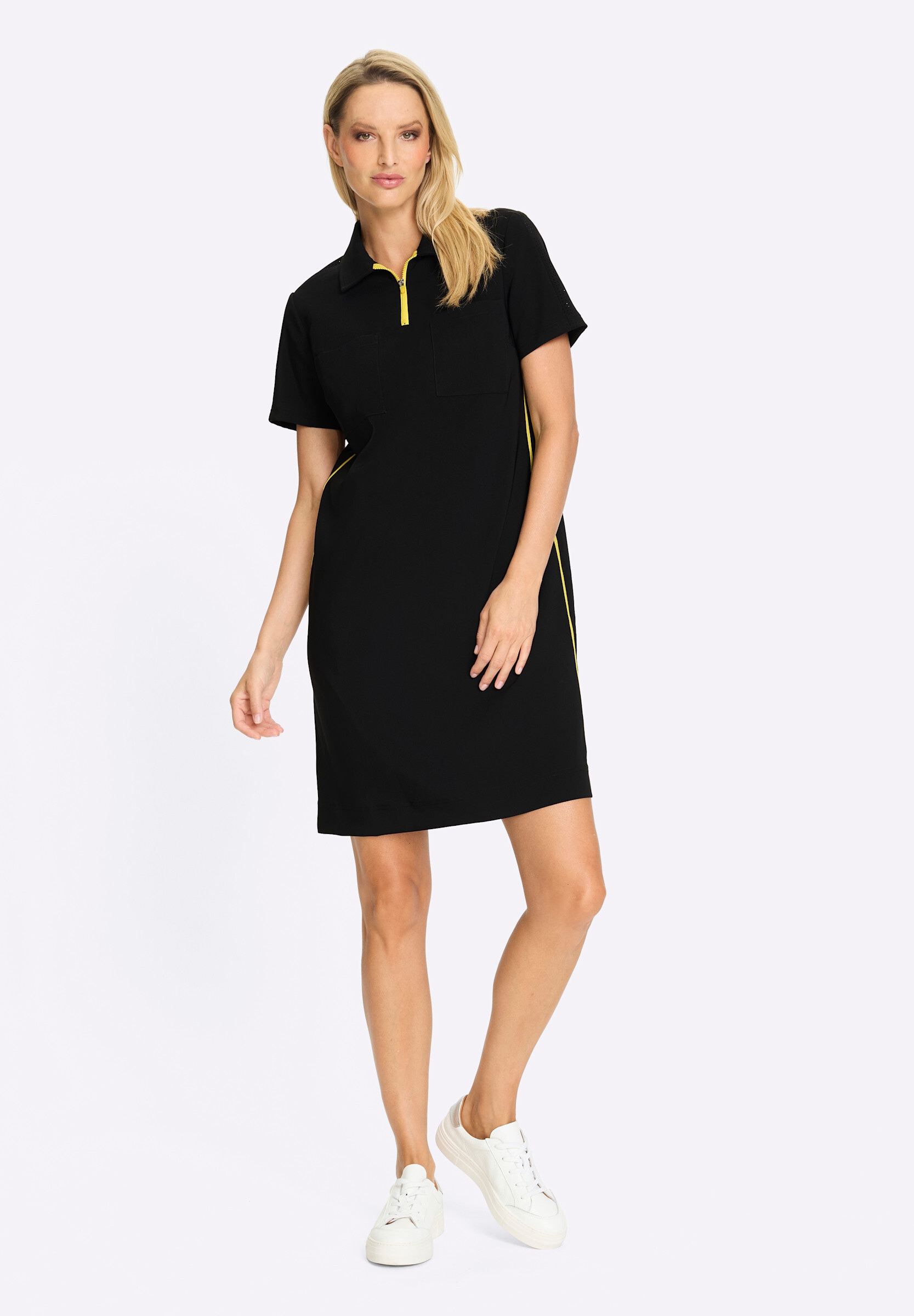 heine Sommerkleid »Jersey-Kleid Jerseykleid mit Seitenschlitzen«