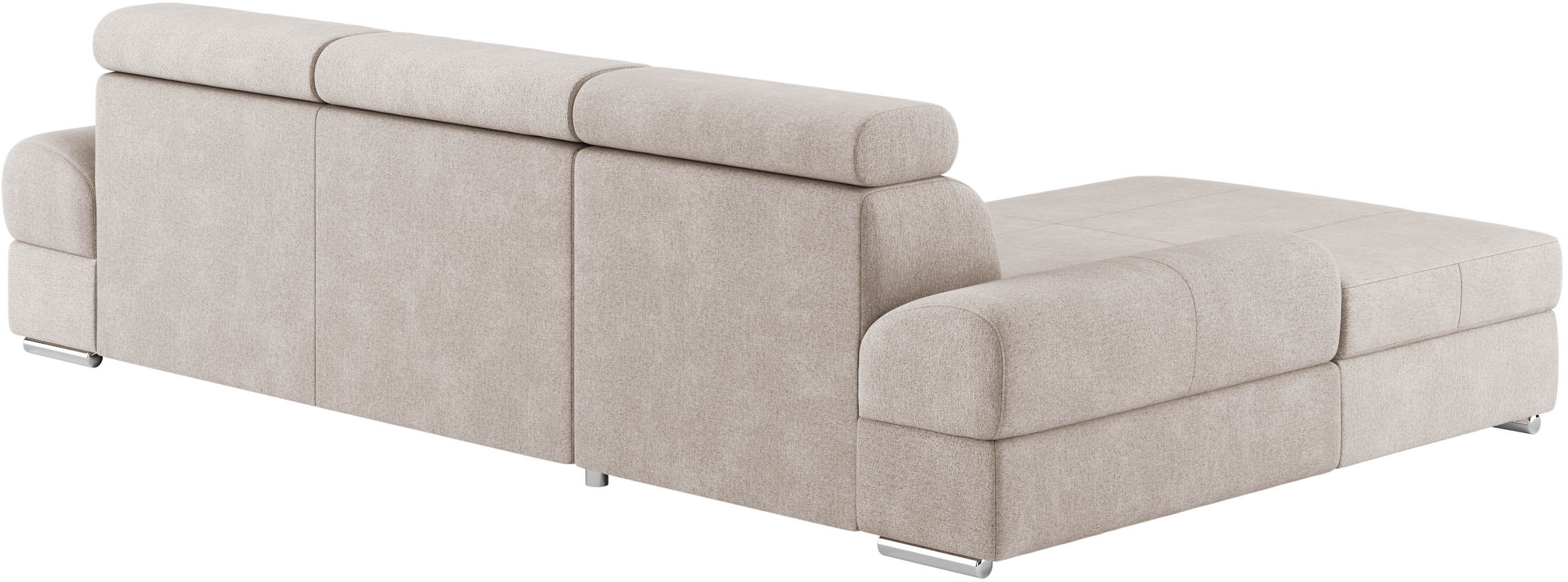 sit&more Ecksofa »Broadway L-Form«, inklusive Kopfteilverstellung, wahlweise mit Bettfunktion