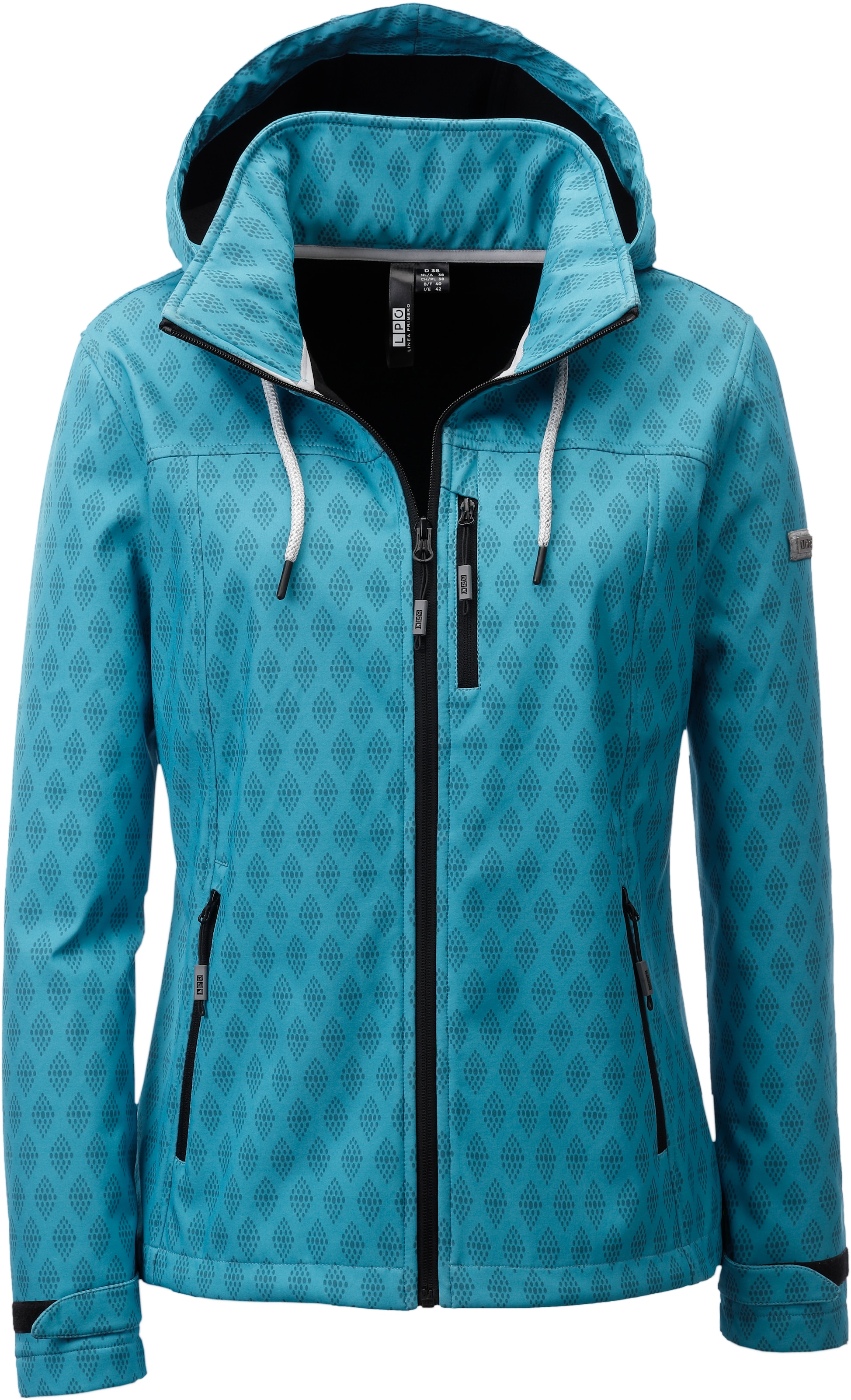 Softshelljacke »SHELBY PEAK III Women«, leichte Softshelljacke mit All-Over-Print und...