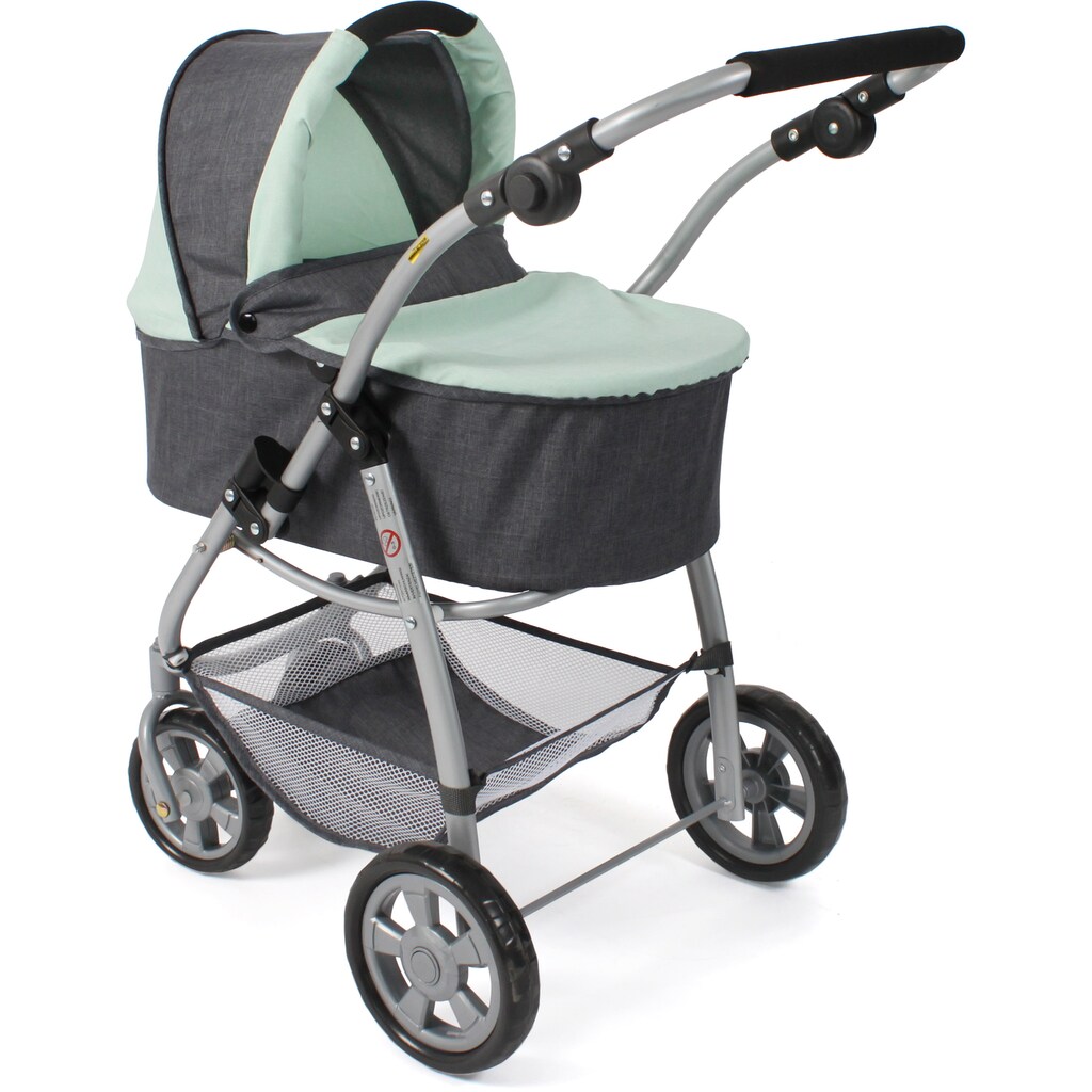 CHIC2000 Kombi-Puppenwagen »Emotion All In 3in1, Grau-Mint«