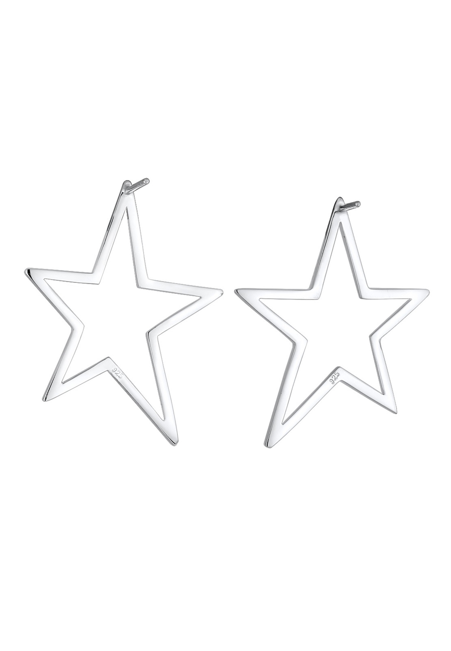Elli Paar Ohrstecker »Ohrringe Hänger Stern Kristalle 925 Silber«