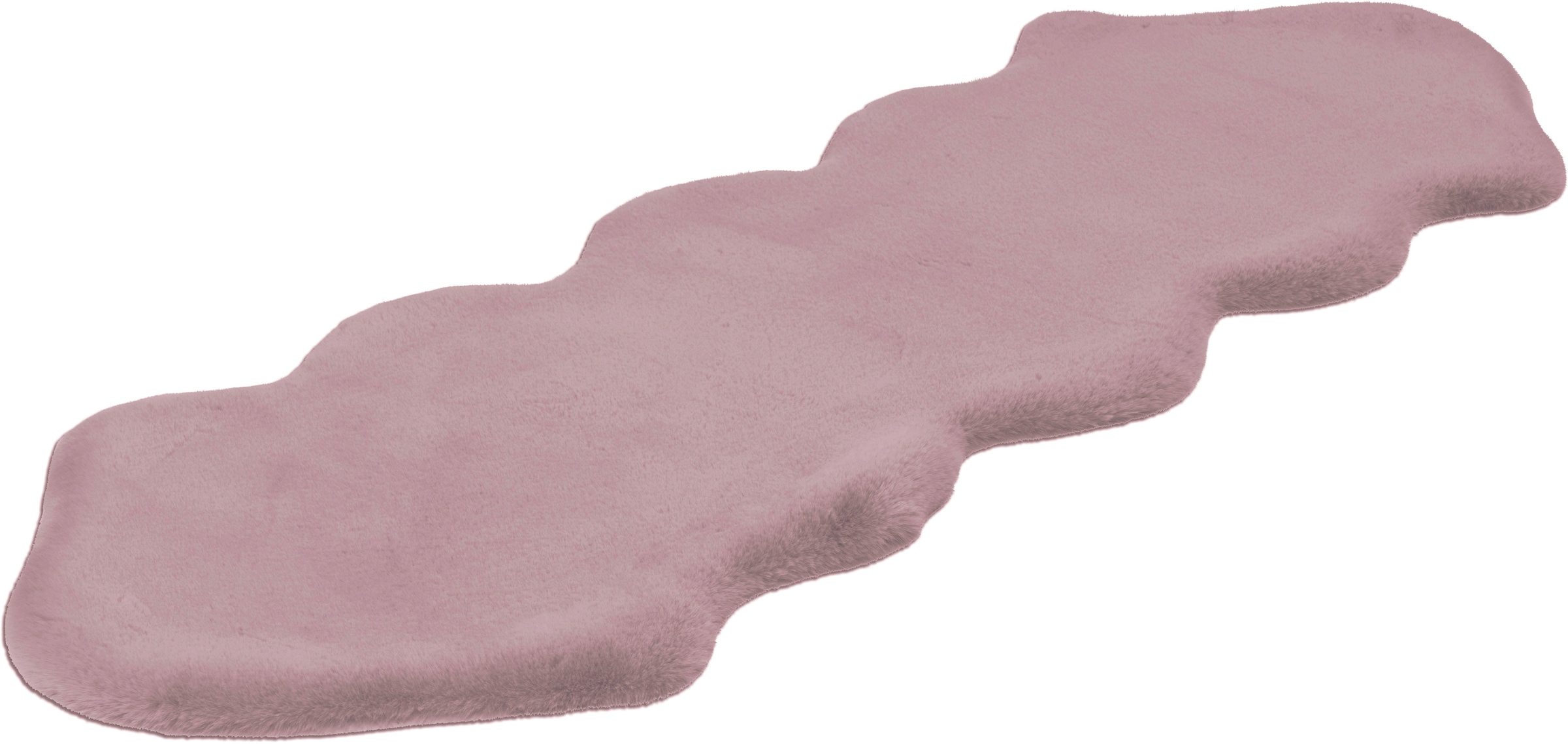 Arte Espina Fellteppich »Rabbit 300« fellförmig 35 mm Höhe Kunstfell, Kaninchenfell-Haptik, supersoft, ideal als Bettvorleger