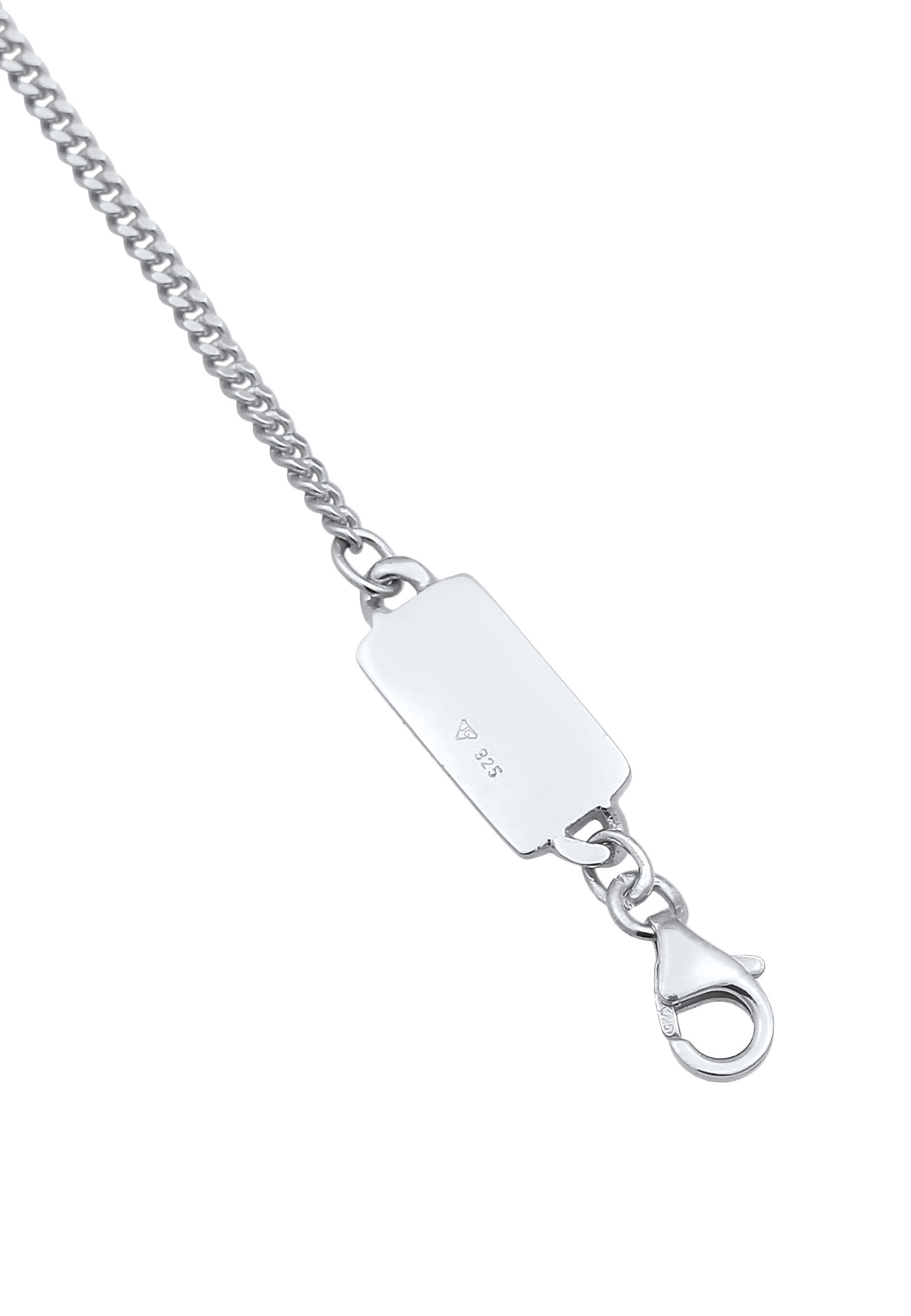 Kuzzoi Silberkette »Halskette Herren Panzerkette Basic Fein 925 Silber«