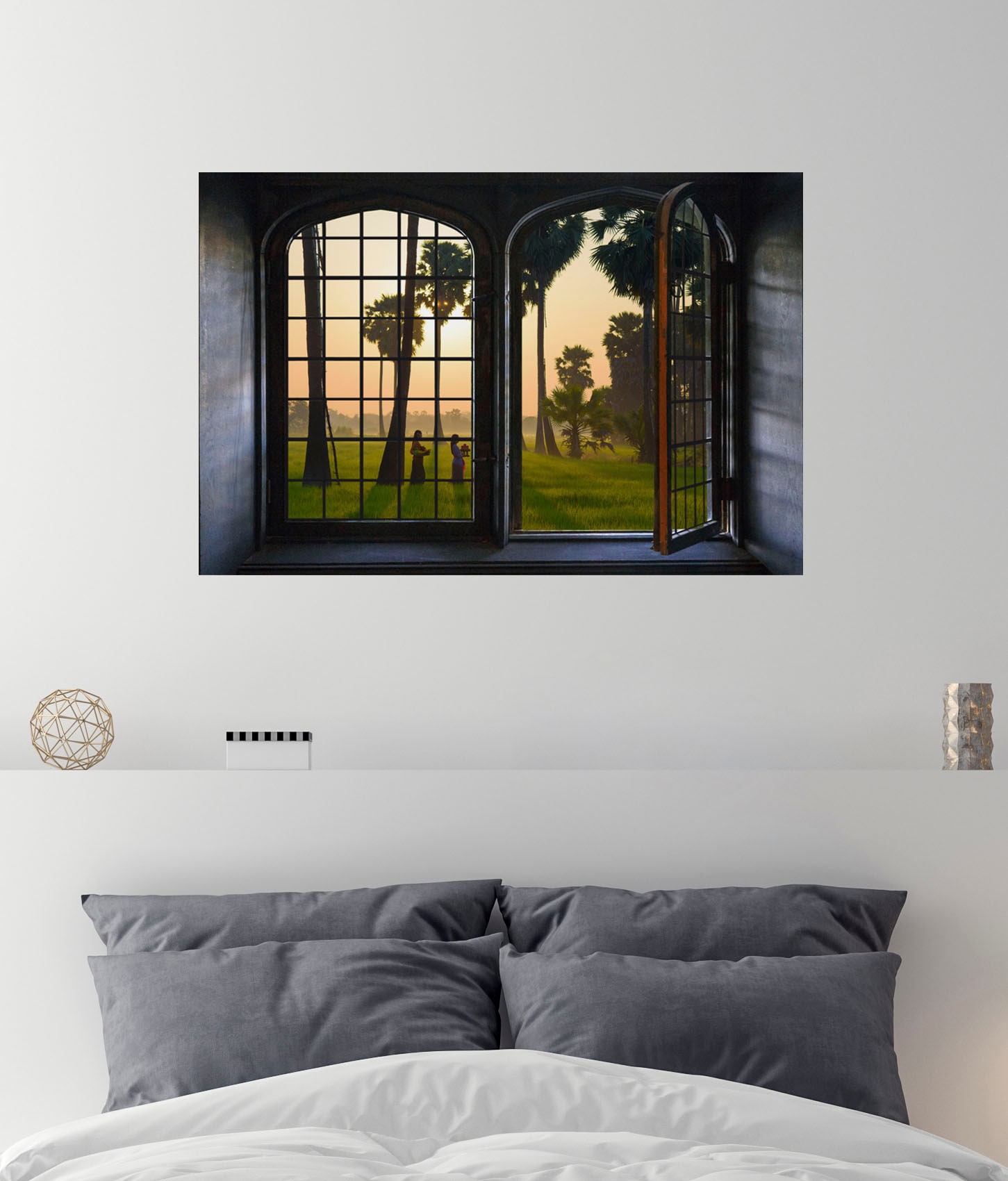 queence Wandsticker »Wald«, Wandsticker, Wandbild, selbstklebend, 3D, Fenster